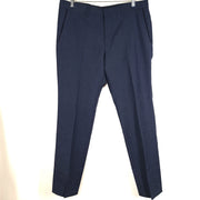 Hugo Boss Men's Formal Trousers Virgin Wool Serge Dress Pants Blue 36R