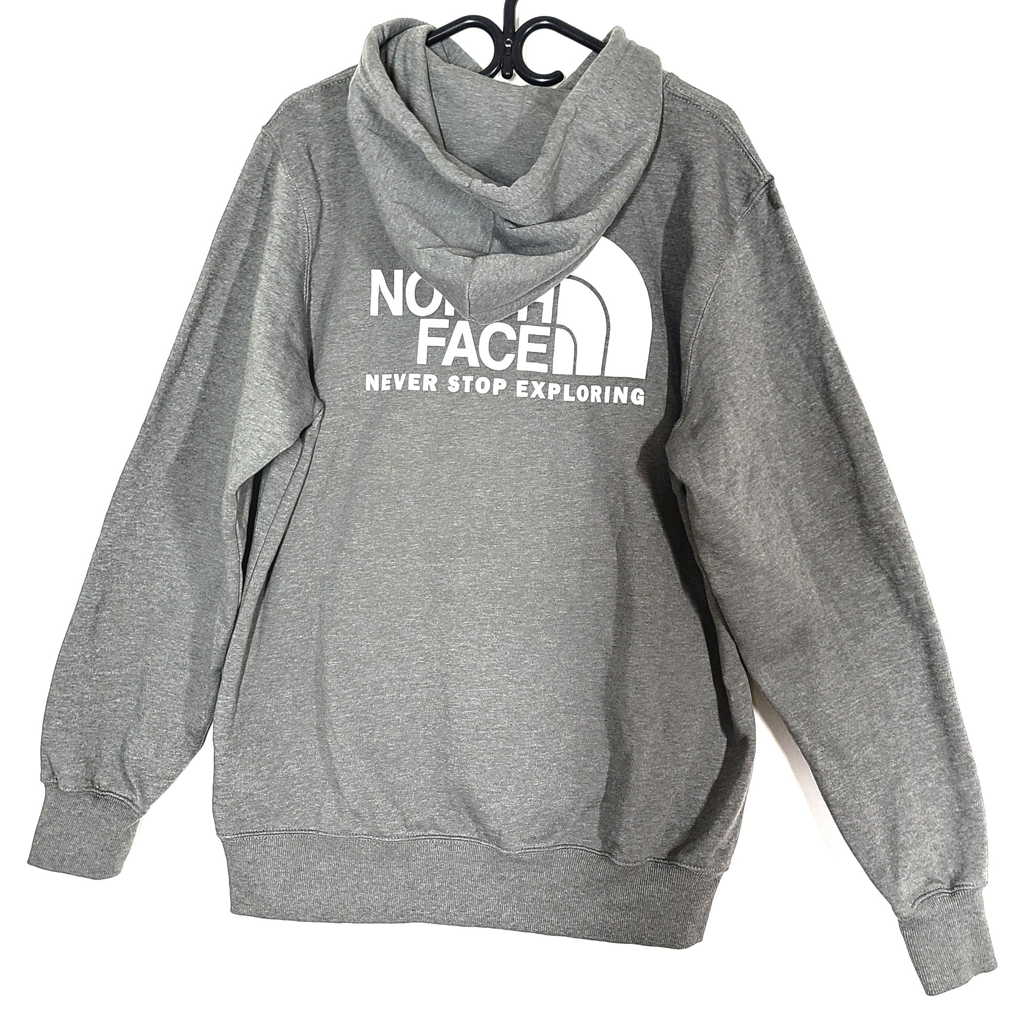 The North Face TNF Men's Hoodie Never Stop Exploring Back Logo Gray Sz M