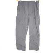 The North Face Men's Cargo Pants Nylon Stretch Waistband Pockets Gray Sz M