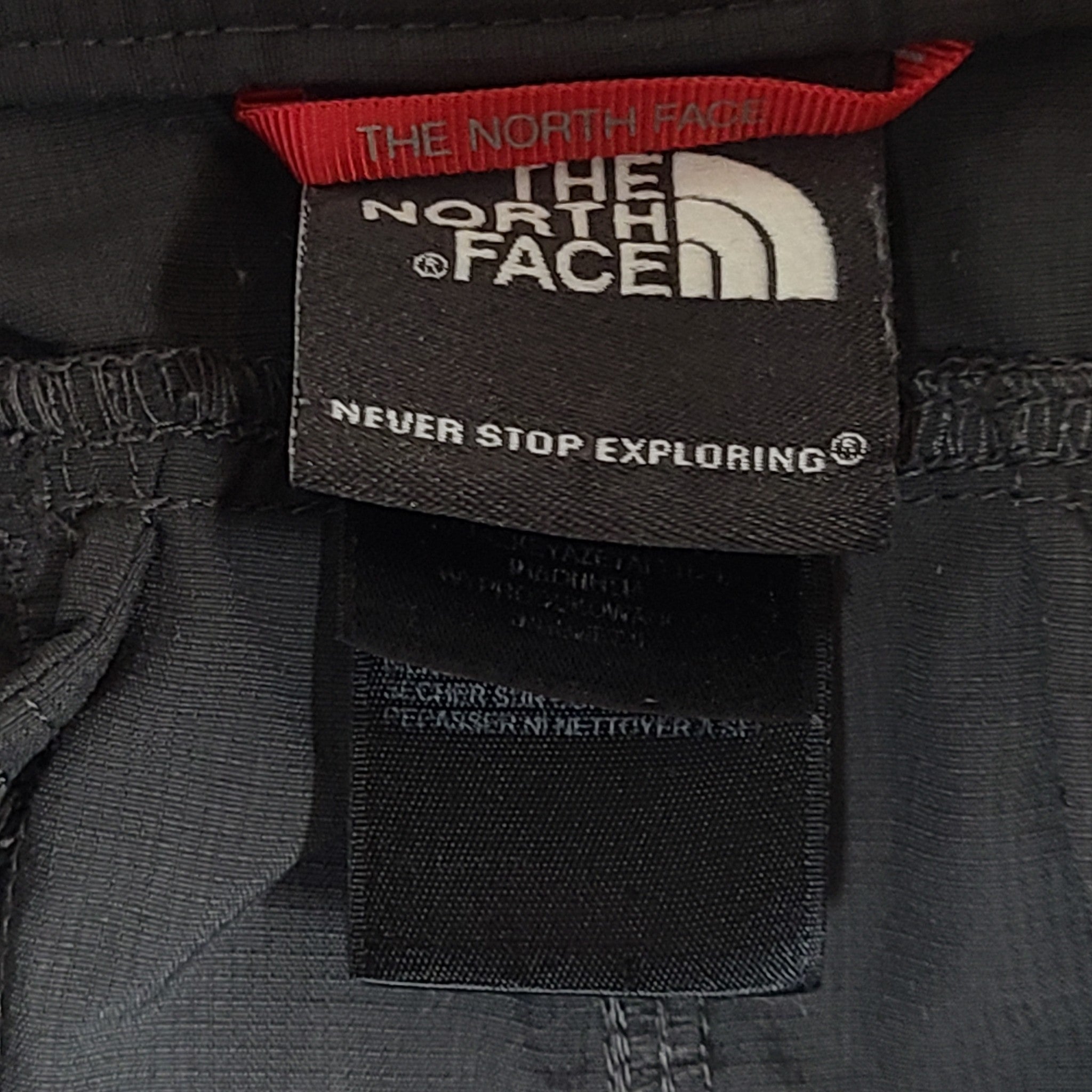 The North Face Men's Cargo Pants Nylon Stretch Waistband Pockets Gray Sz M