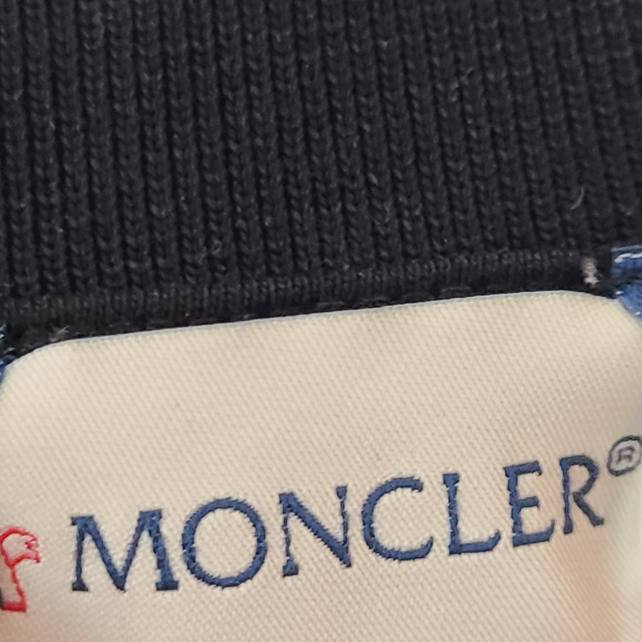 Moncler Men's Maglia Girocollo Cotton Sweatshirt As Much As You Can Black Size M