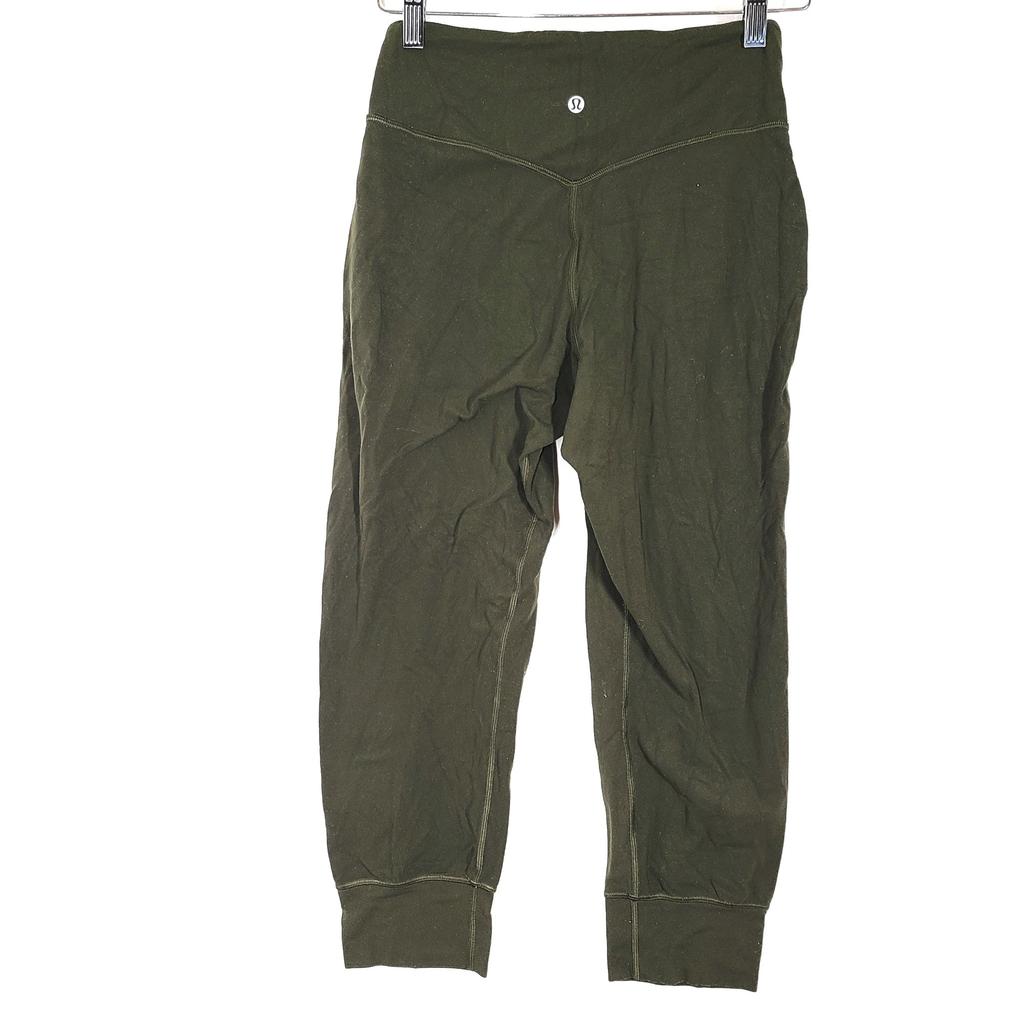 Lululemon Women's Align Jogger Crop 23" Athletic Pants Stretch Dark Olive Sz 6