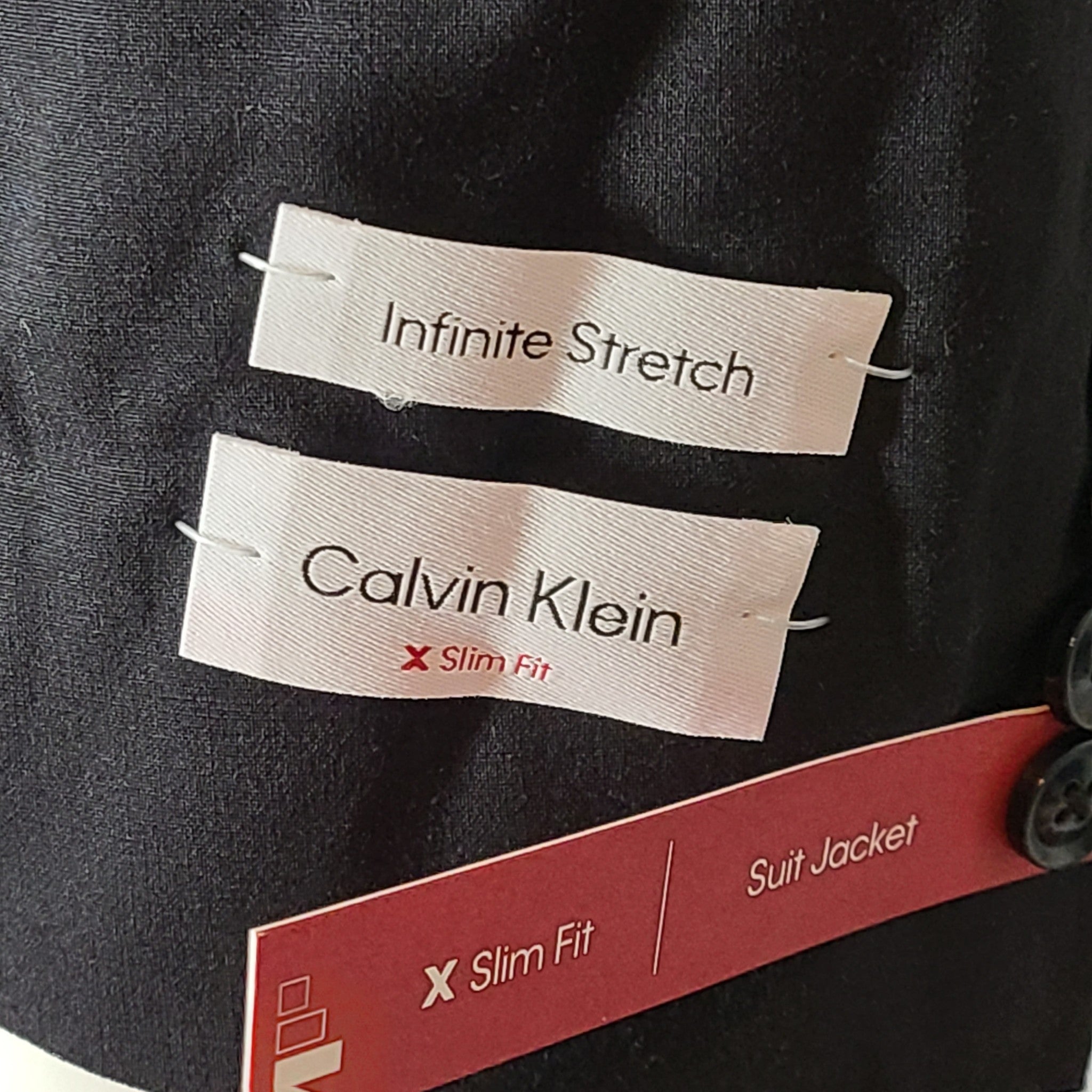 Calvin Klein Men's Malbin Extreme Slim-Fit Suit Separate Jacket Black Sz 40