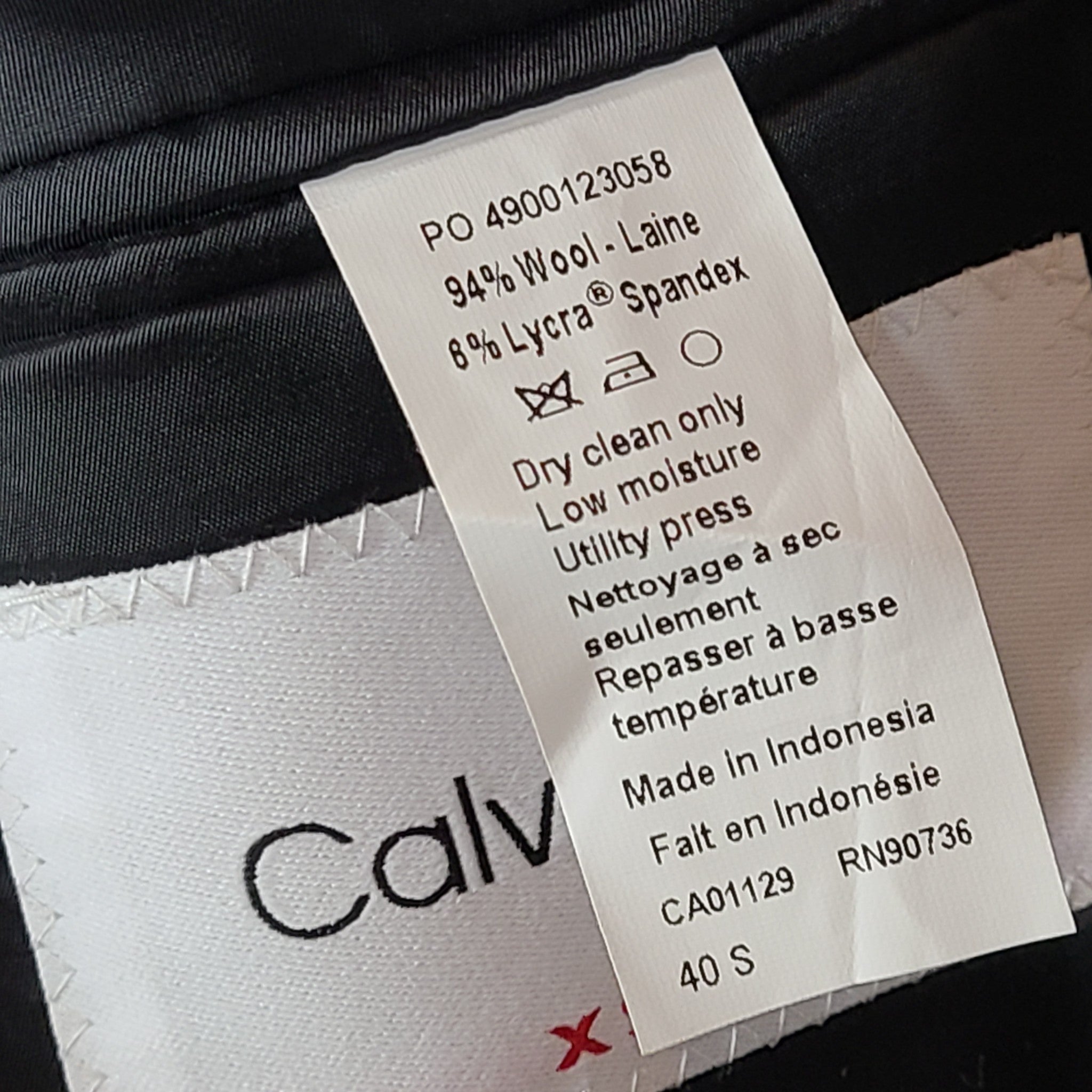 Calvin Klein Men's Malbin Extreme Slim-Fit Suit Separate Jacket Black Sz 40