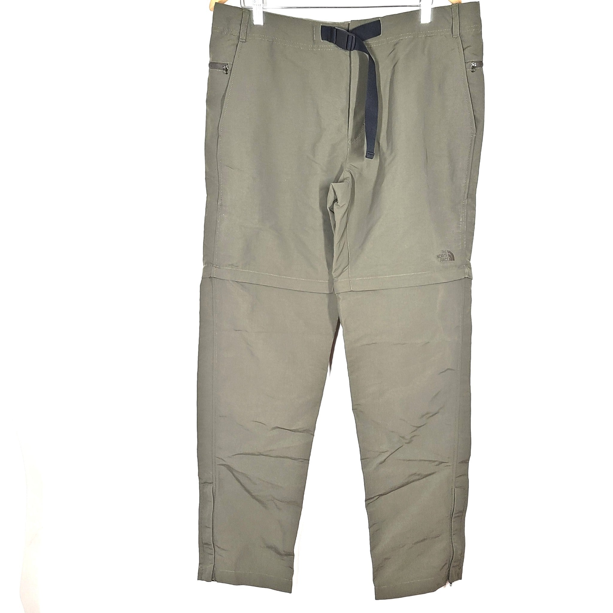 The North Face TNF Men's Paramount Trail Convertible Pants NF0A4WAL Green Sz 36