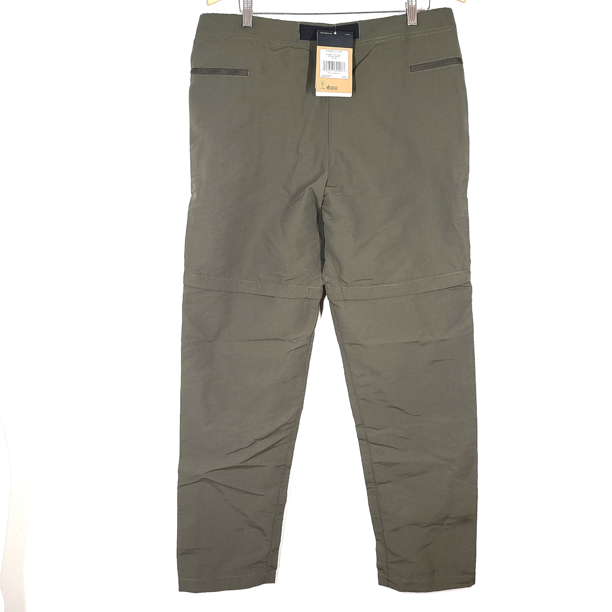 The North Face TNF Men's Paramount Trail Convertible Pants NF0A4WAL Green Sz 36