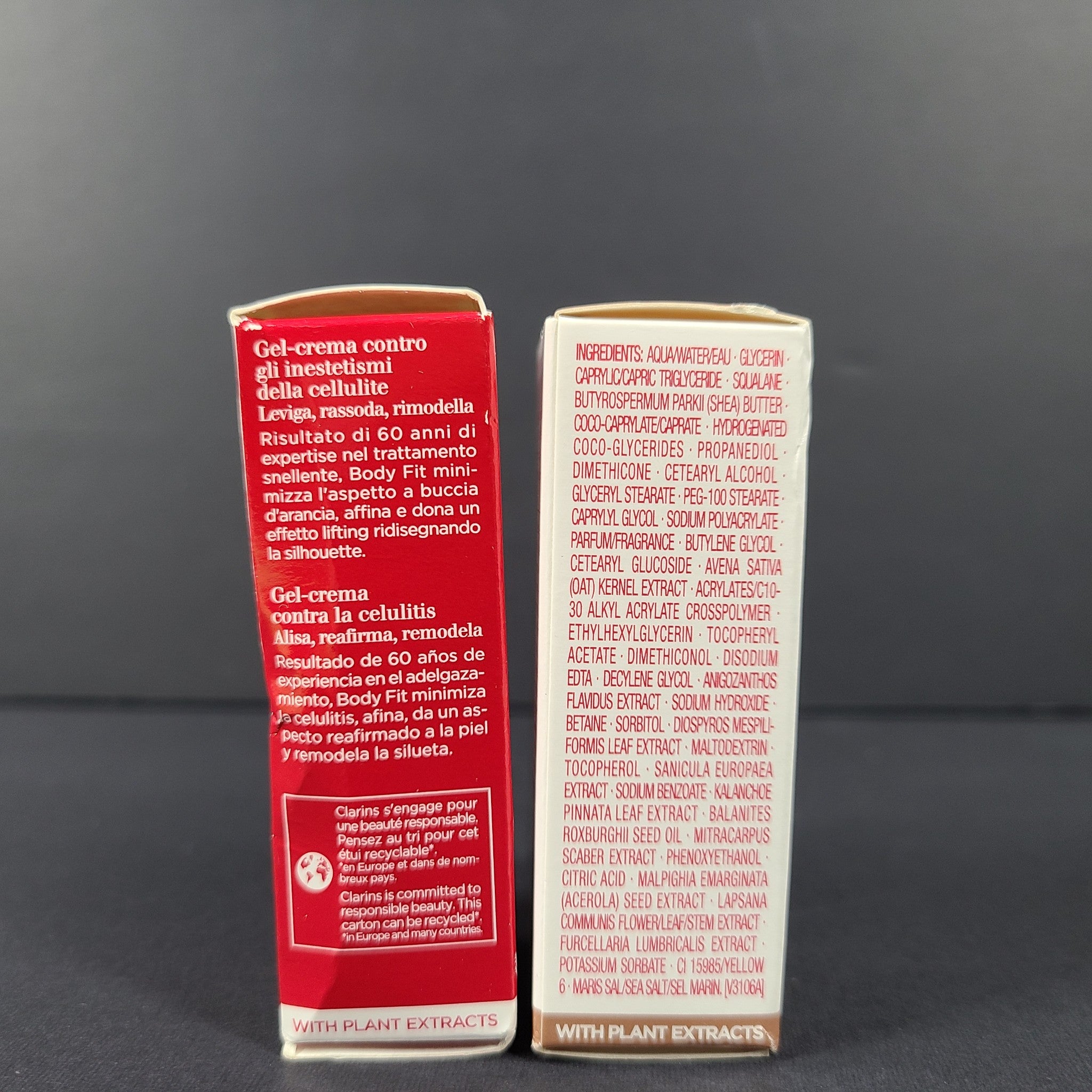 0.1+0.2 oz Samples Clarins Extra-Firming Jour & Body Fit Anti-Cellulite Creams