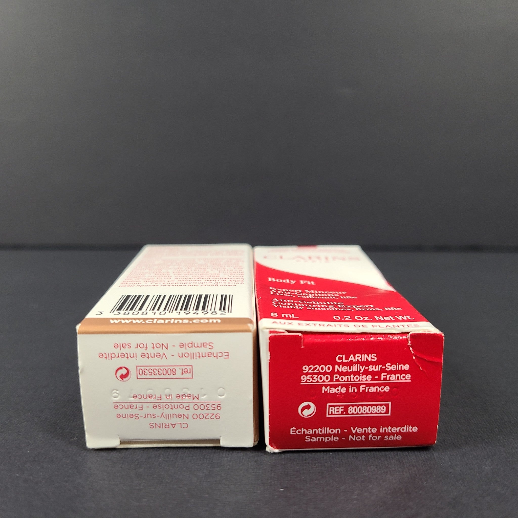 0.1+0.2 oz Samples Clarins Extra-Firming Jour & Body Fit Anti-Cellulite Creams