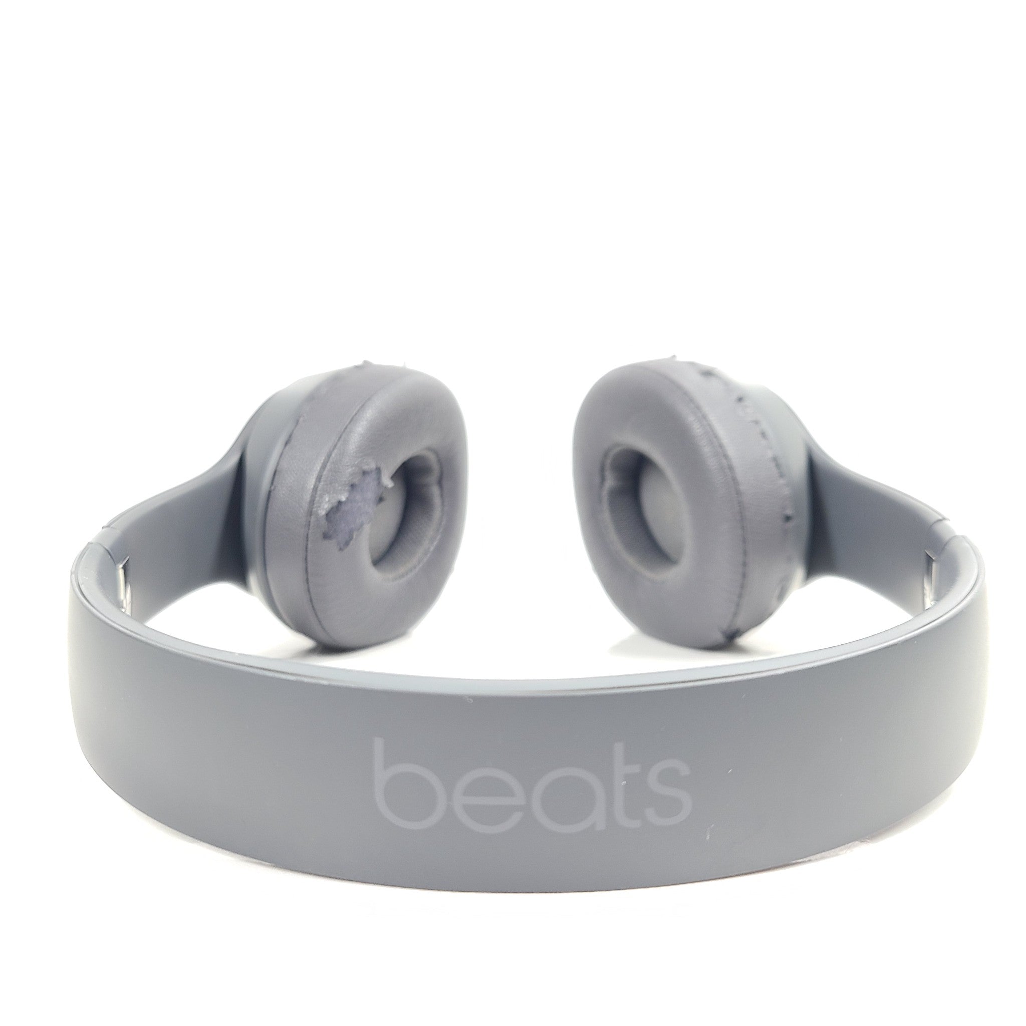 Beats by Dr. Dre Solo3 Wireless On-Ear Headphones A1796 Gray Earpads GRADE C