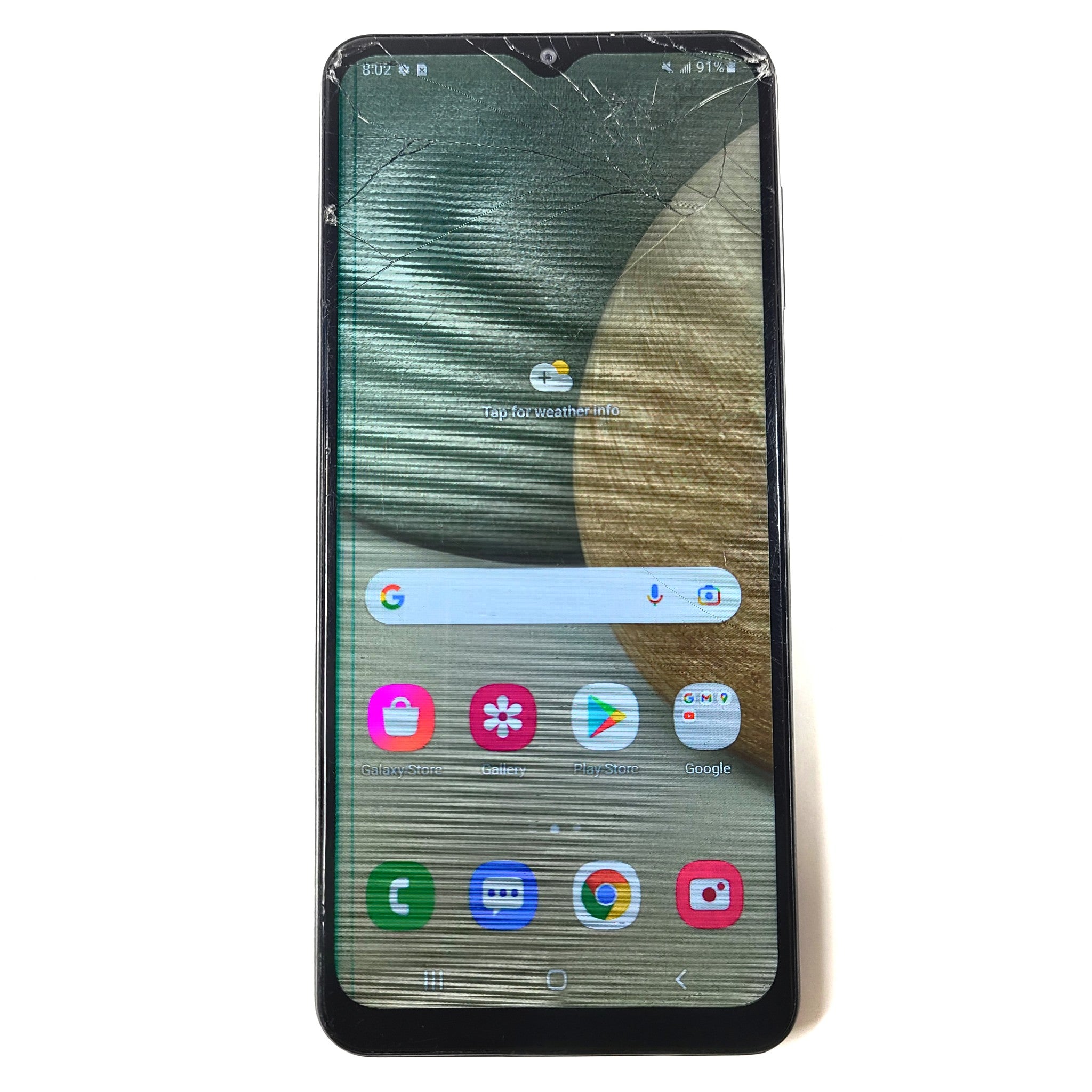 Samsung Galaxy A12 SM-A125U 32GB Locked AT&T Black Single SIM - CRK Screen