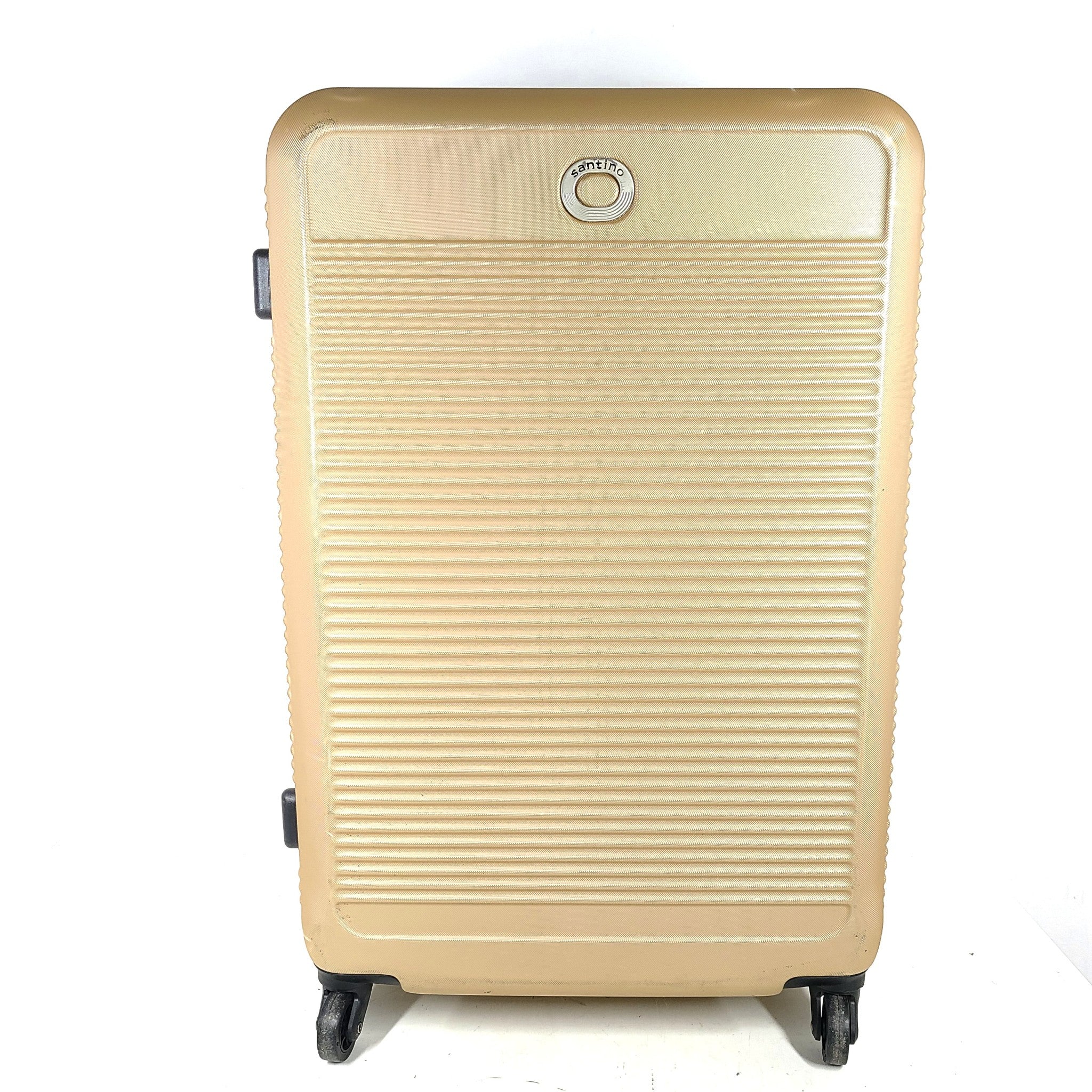 Santino 29" Spinner Luggage Hardside Suitcase Expand Lock Lightweight Gold Beige