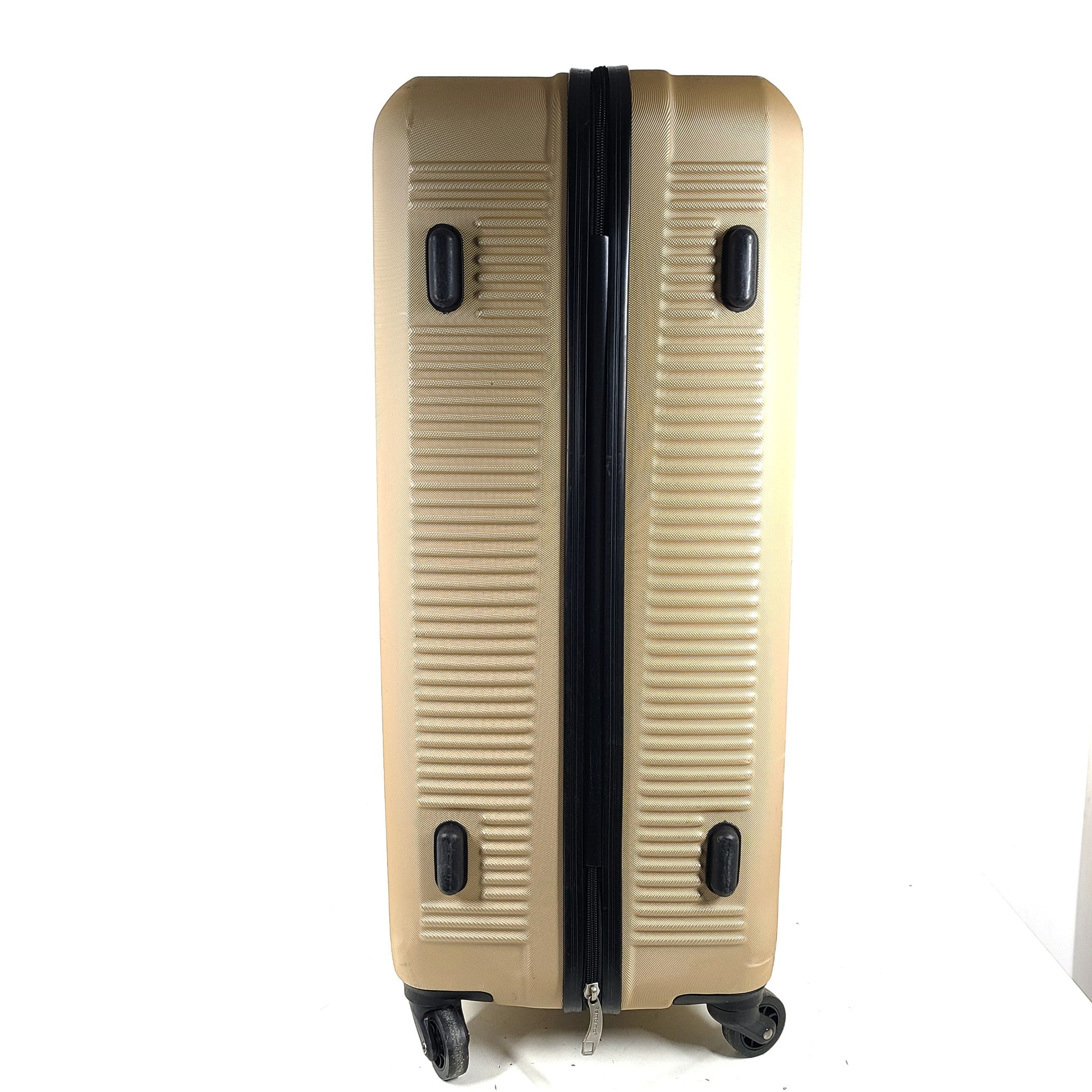 Santino 29" Spinner Luggage Hardside Suitcase Expand Lock Lightweight Gold Beige
