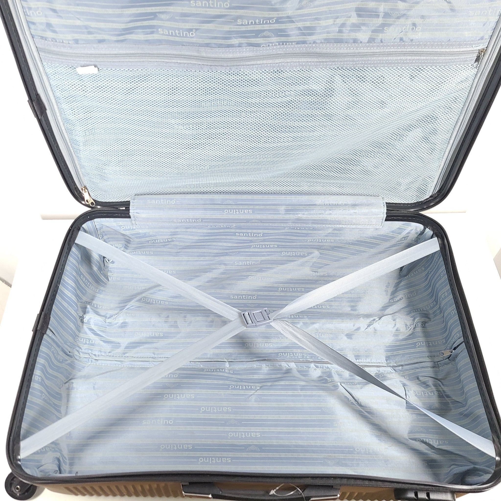 Santino 29" Spinner Luggage Hardside Suitcase Expand Lock Lightweight Gold Beige