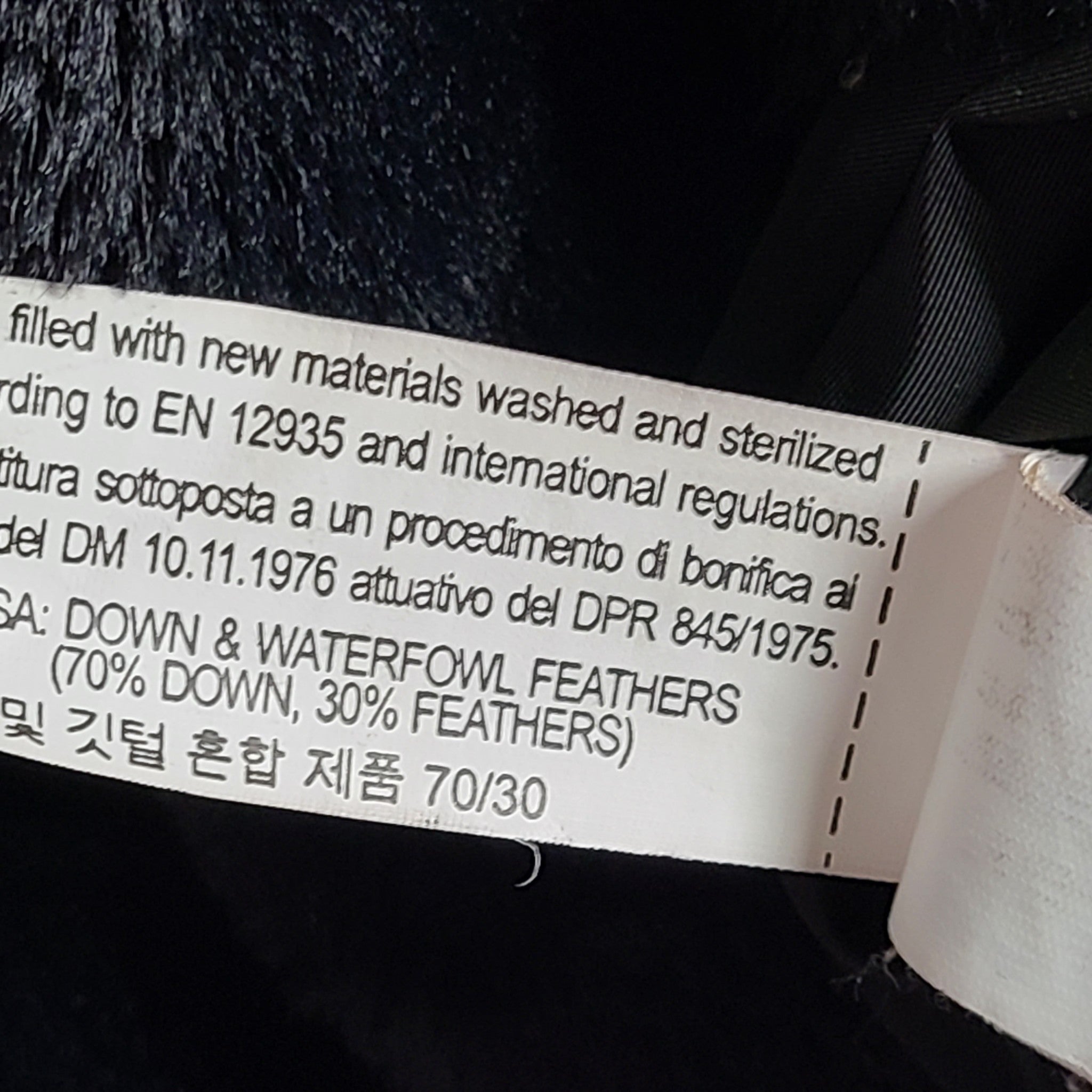 Zara Women's Down Puffer Jacket Quilted Faux Fur Hood Black Sz S
