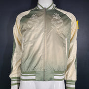 Mouty Men’s Souvenir Bomber Jacket Lined Embroidered Viscose Green Size S