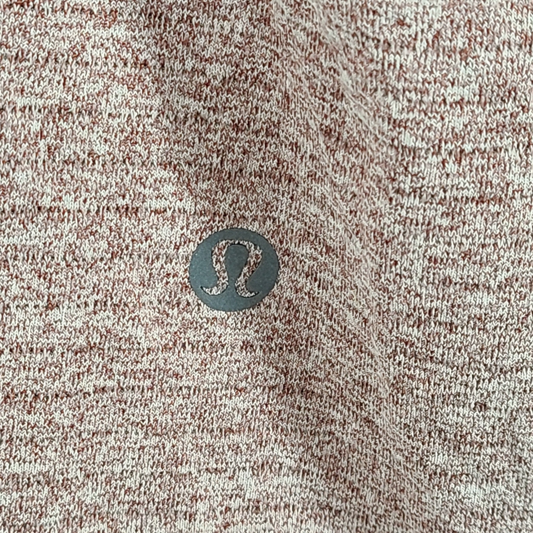 Lululemon Men's Drysense Short Sleeve Shirt True Heathered Black/Red Sz XXL