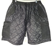 Junya Watanabe Men's Quilted Shorts Bermuda Polyester Ripstop Black Sz M