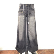 Purgatory Men's Star Raver Denim In Mud Loose Fit Jeans Distressed Black Sz 32