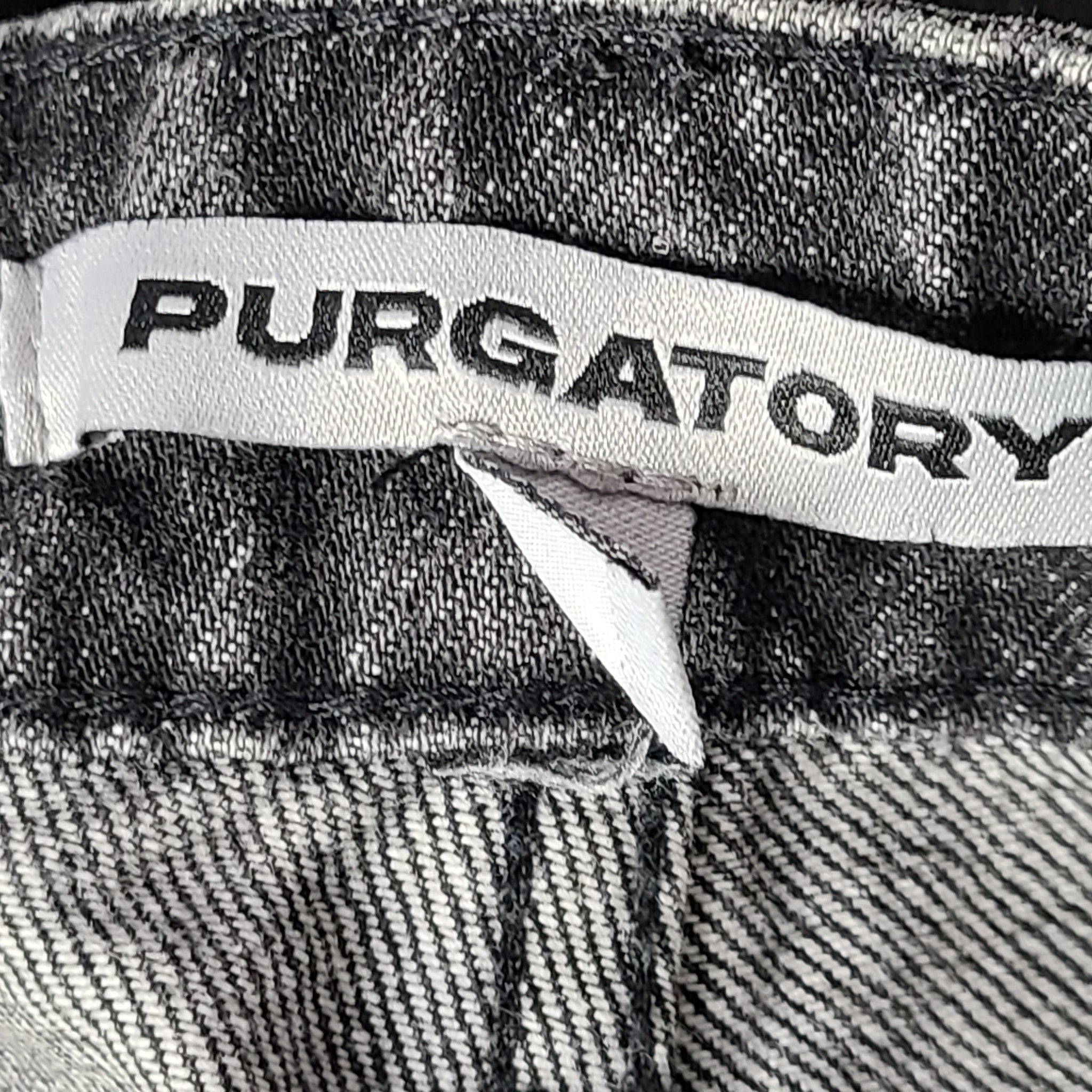 Purgatory Men's Star Raver Denim In Mud Loose Fit Jeans Distressed Black Sz 32