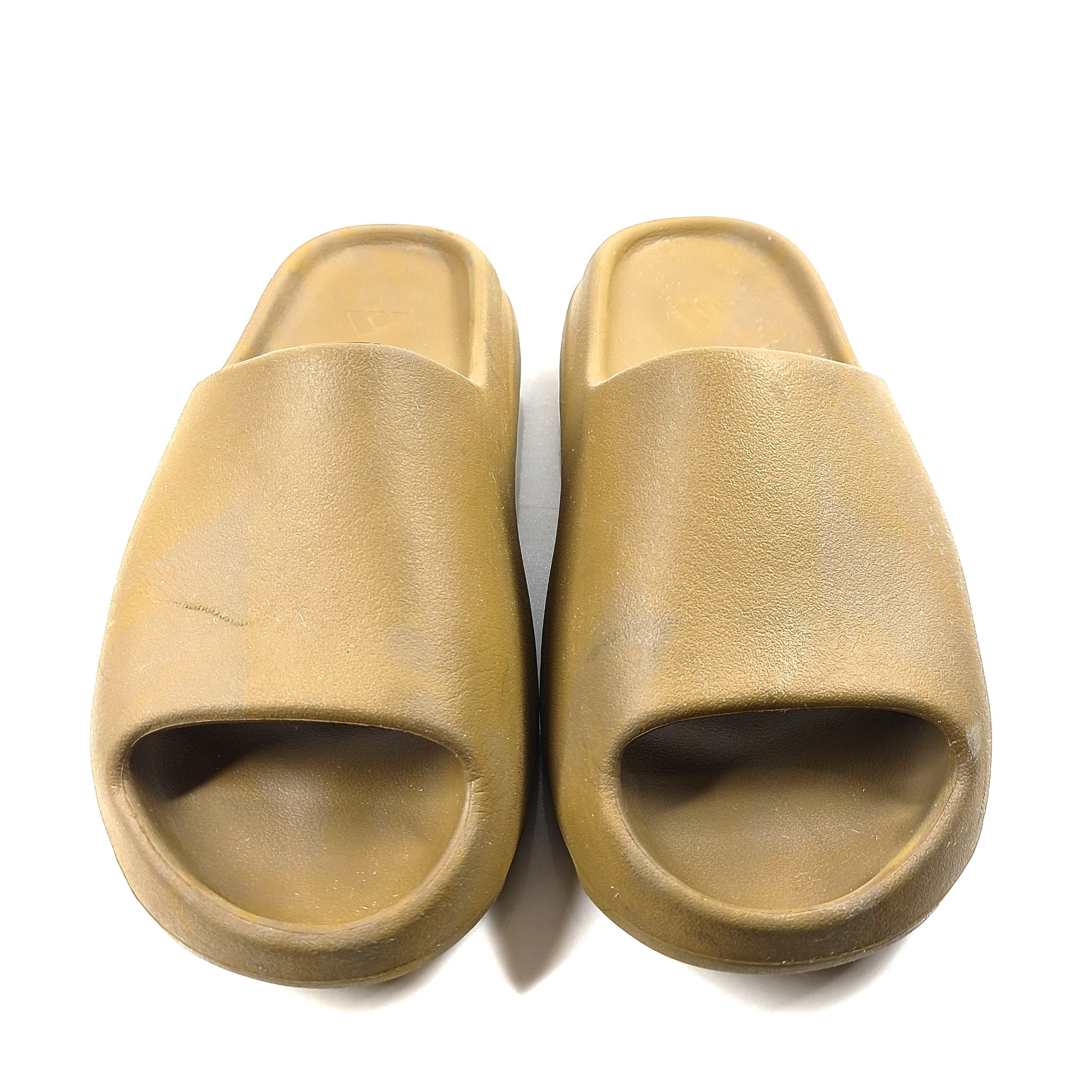 Adidas Men's Yeezy Slides Sandals Pool EVA Comfort Ochre Brown Sz 11