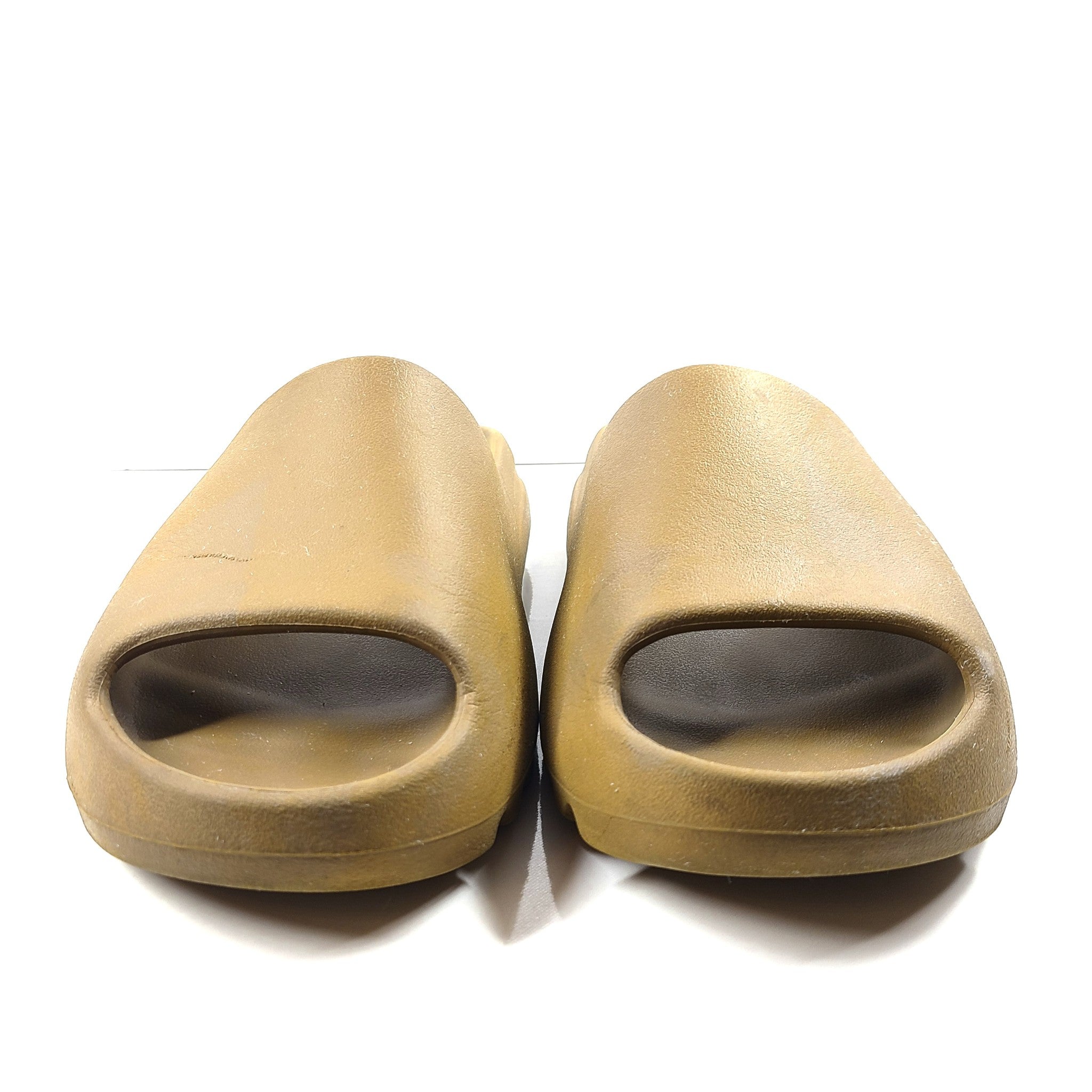 Adidas Men's Yeezy Slides Sandals Pool EVA Comfort Ochre Brown Sz 11