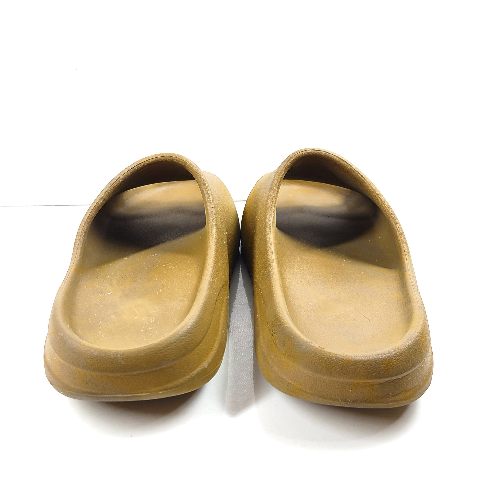Adidas Men's Yeezy Slides Sandals Pool EVA Comfort Ochre Brown Sz 11