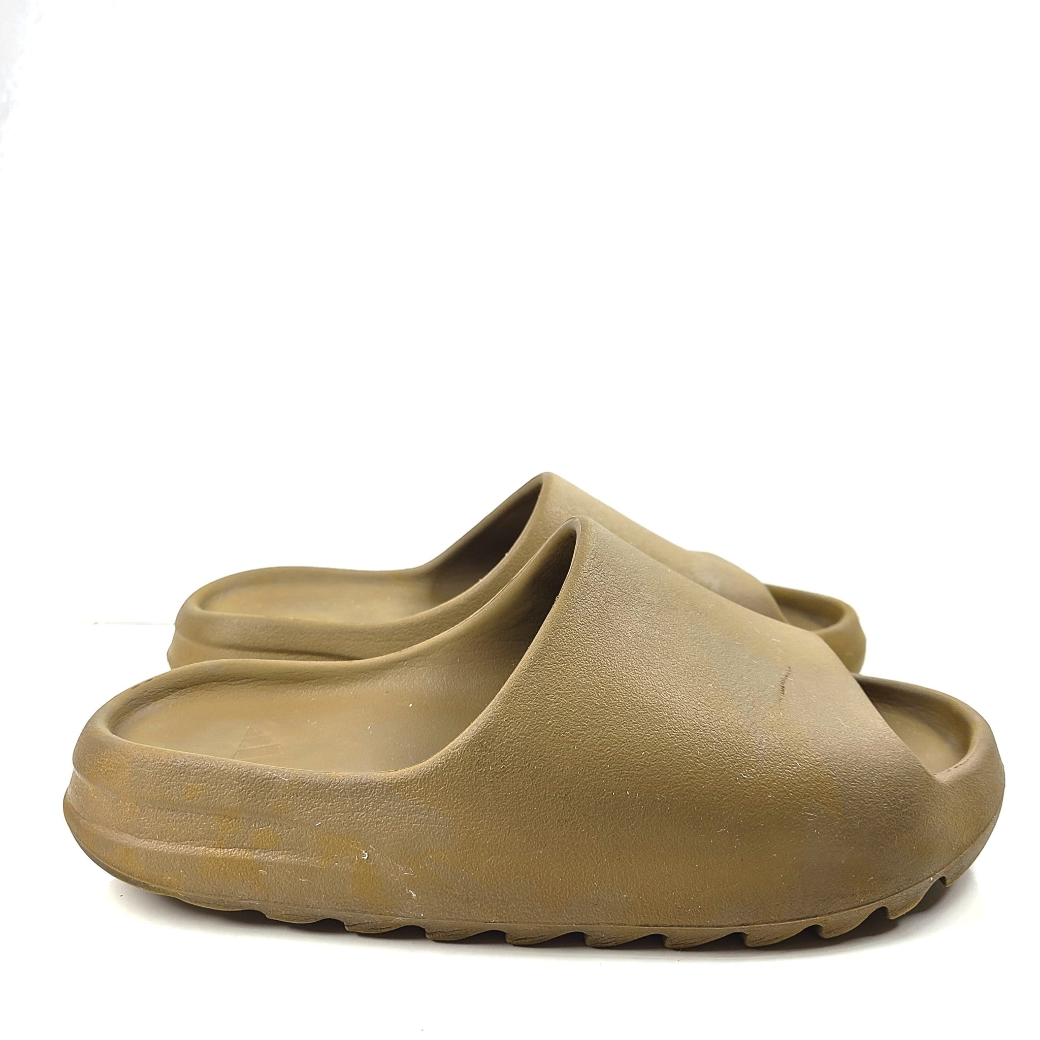 Adidas Men's Yeezy Slides Sandals Pool EVA Comfort Ochre Brown Sz 11