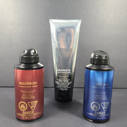 3 Pc Bath Body Works Men's Collection Body Cream + Bourbon & Ocean Body Spray