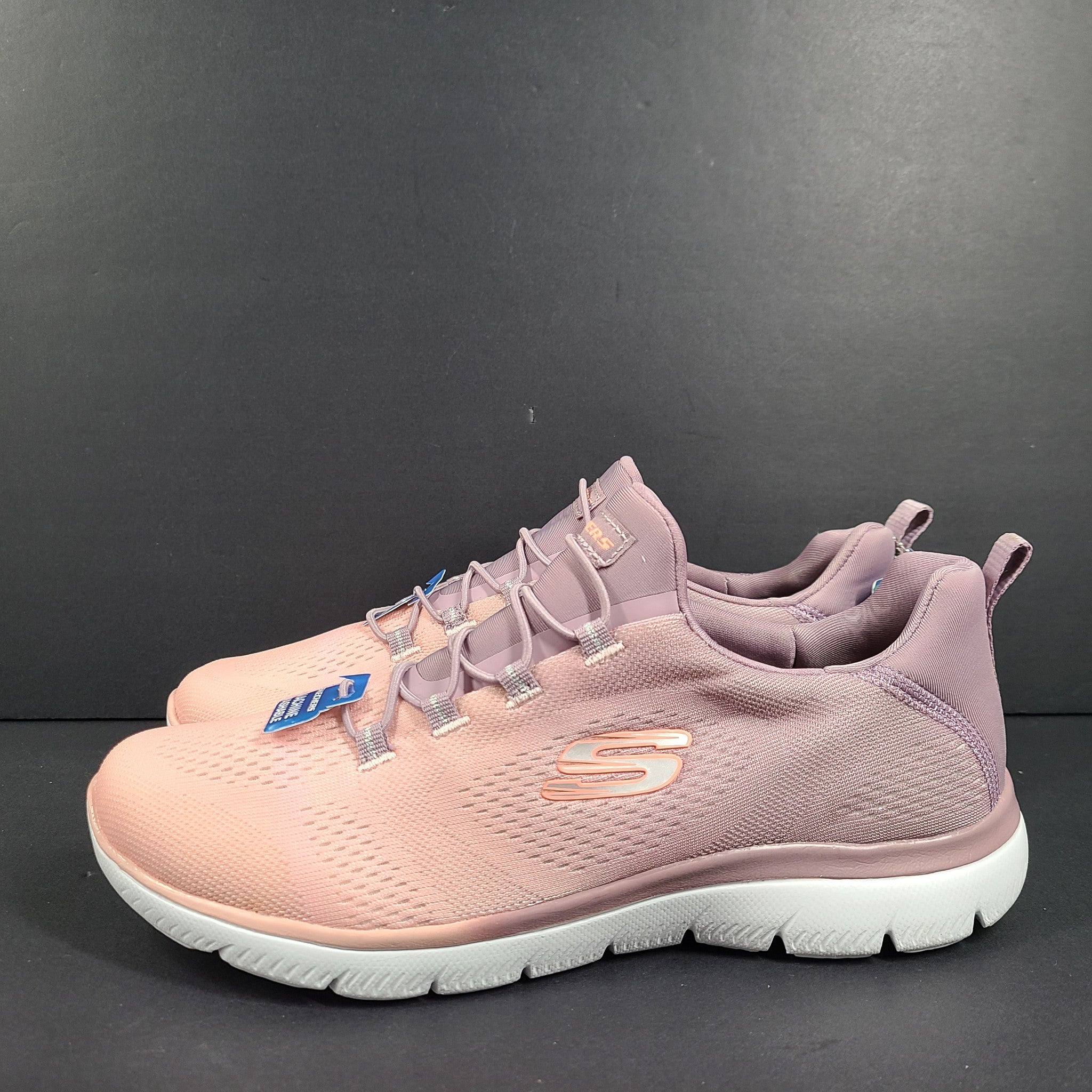 Skechers Summits Sneakers Memory Foam Bright Charmer Ombre Pink Purple Sz 8.5