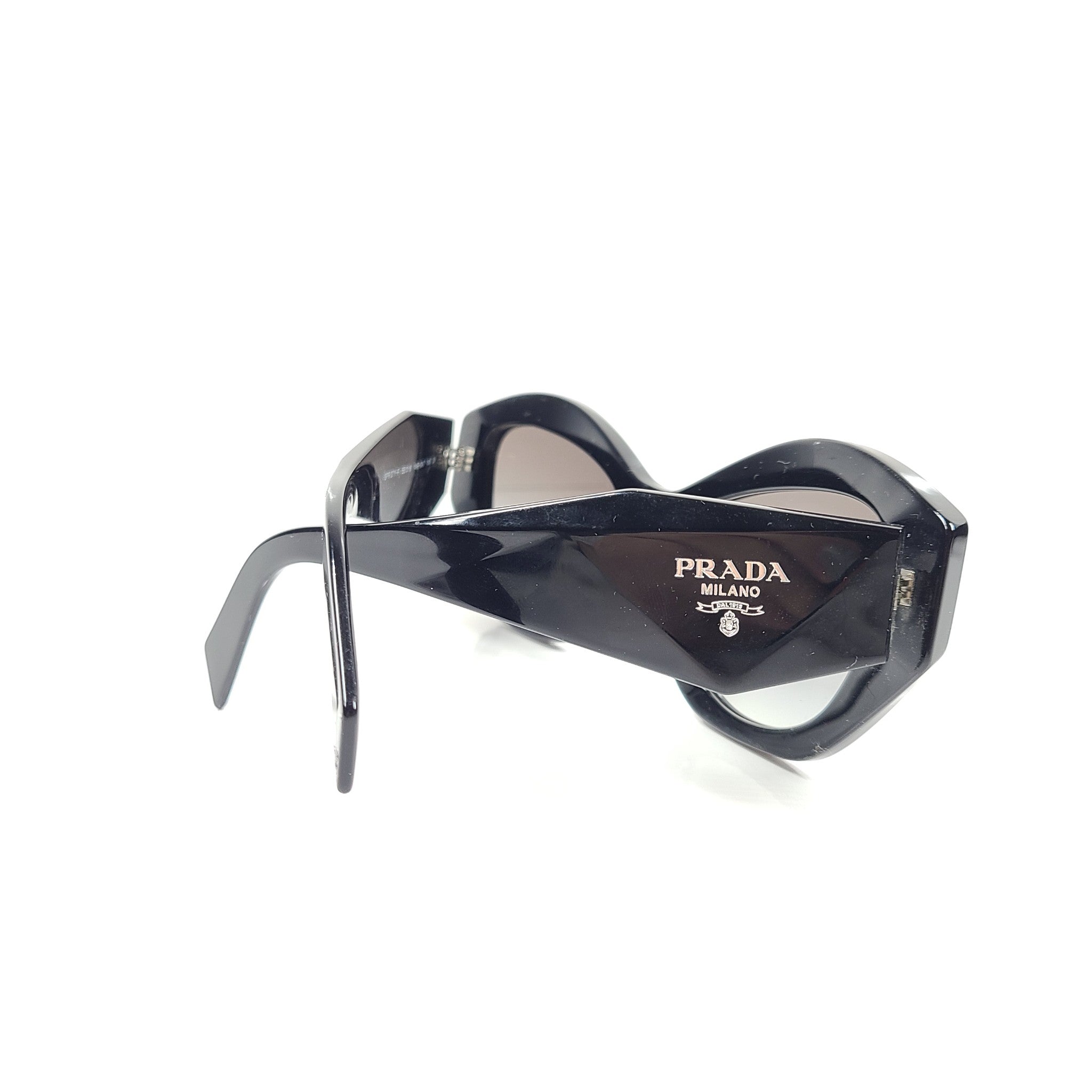 Prada PR 07YSF Sunglasses 55-18 145 Black Gradient Gray Lens