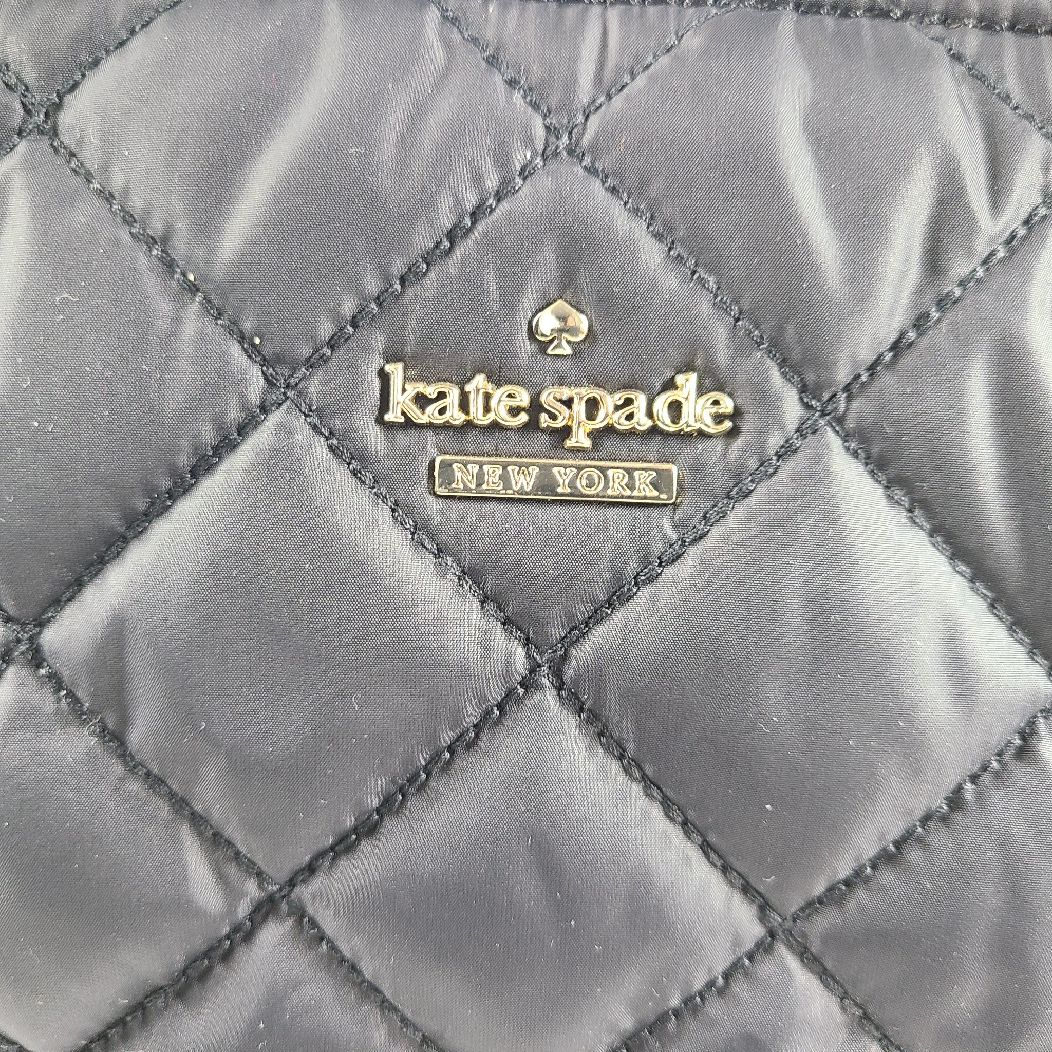 Kate Spade New York Ridge Street Kirby Nylon Tote Bag Quilted Black
