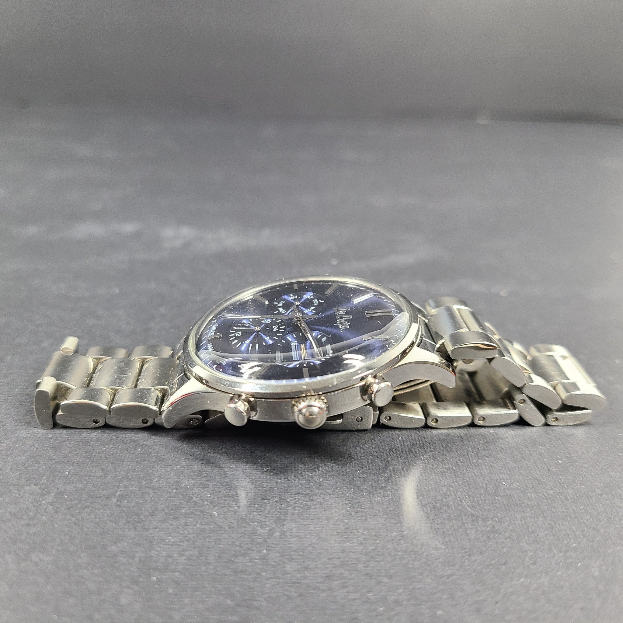 Lee Cooper Men's Multifunction Blue Dial Silver Bracelet Watch LC06295.390