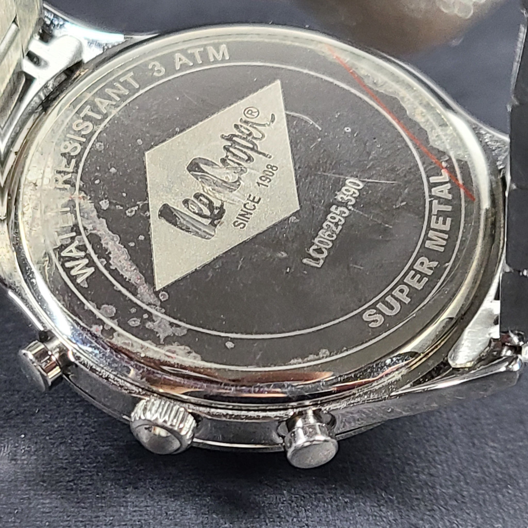 Lee Cooper Men's Multifunction Blue Dial Silver Bracelet Watch LC06295.390