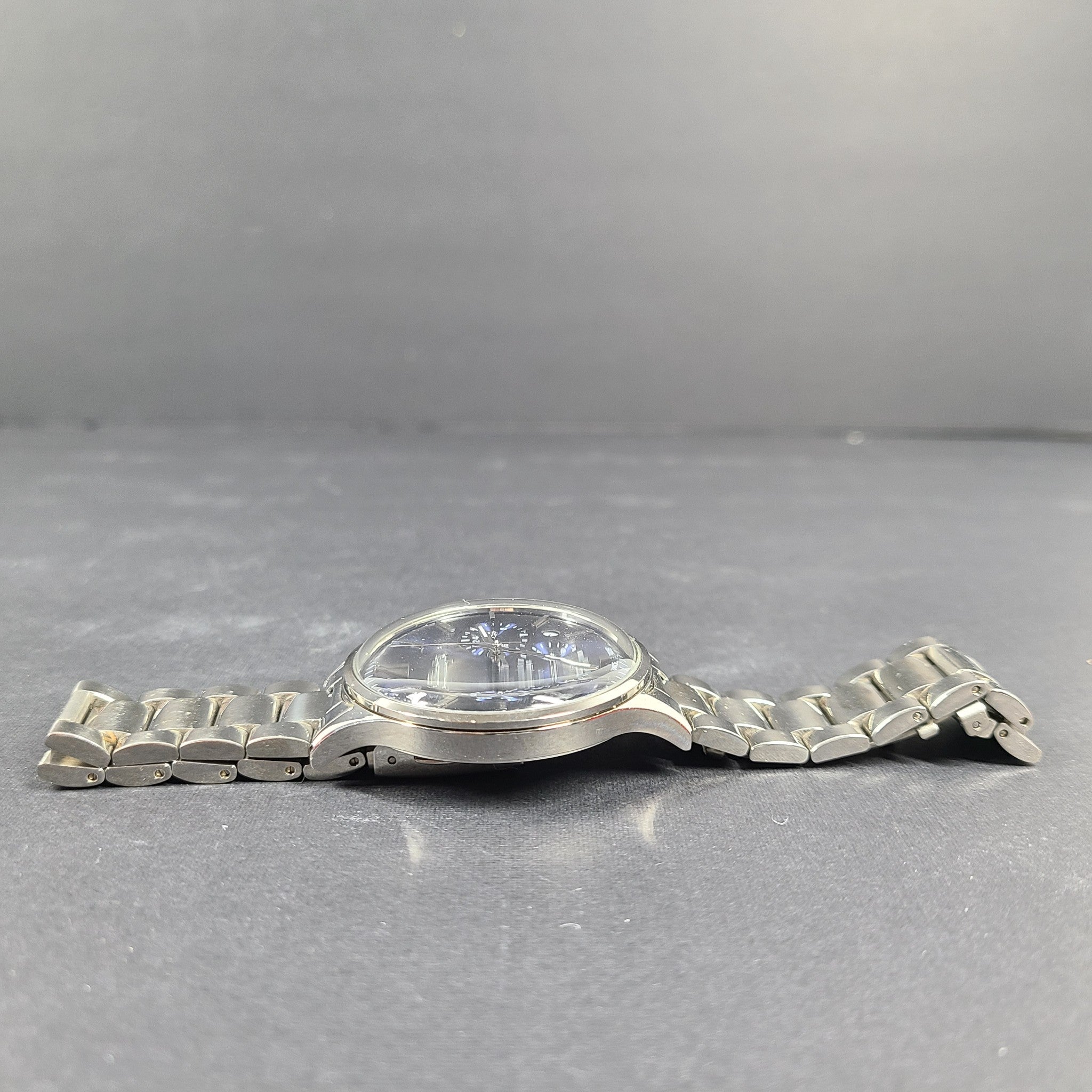 Lee Cooper Men's Multifunction Blue Dial Silver Bracelet Watch LC06295.390