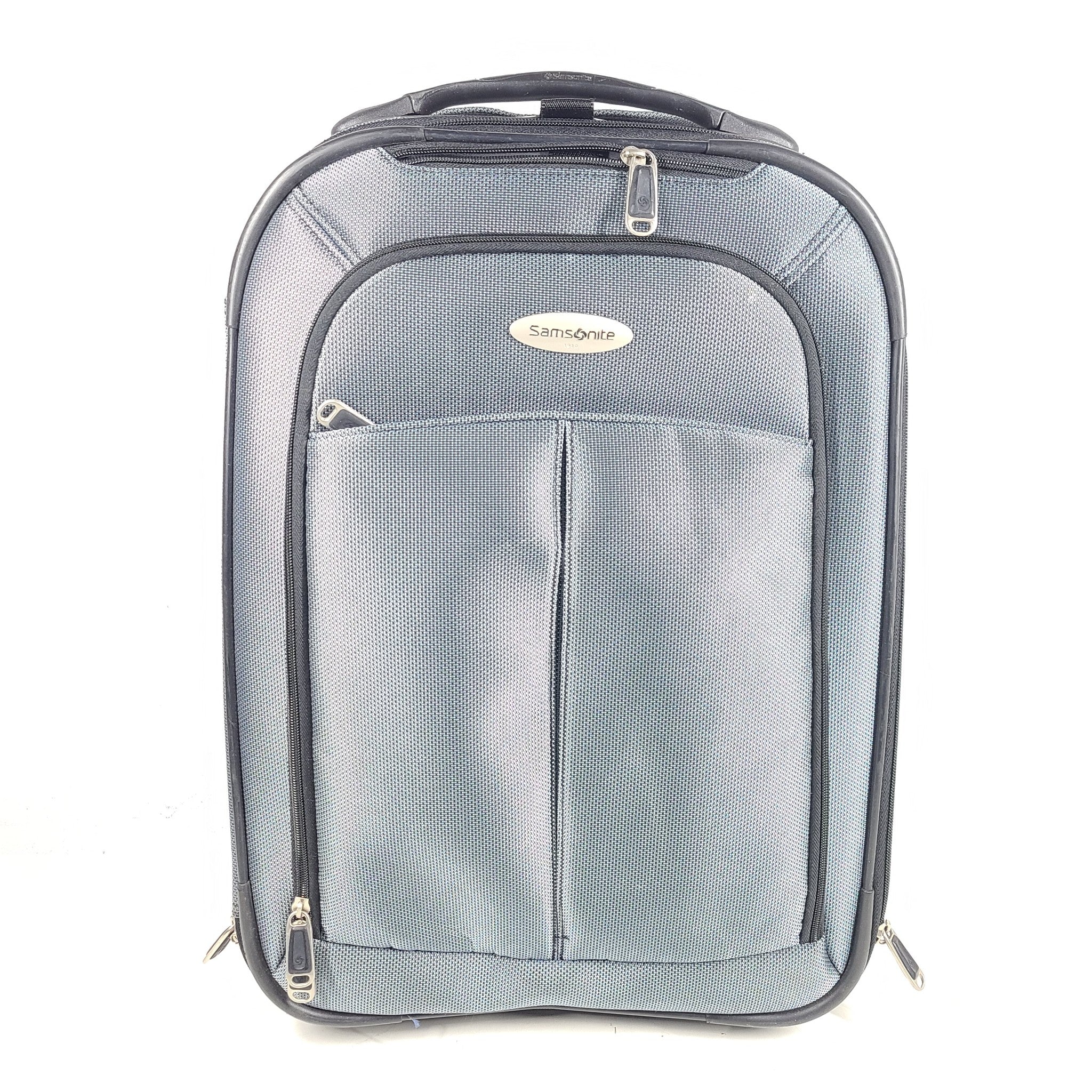 Samsonite 20" Carry On Softside Luggage Two Wheel Spinner Lightweight Silver