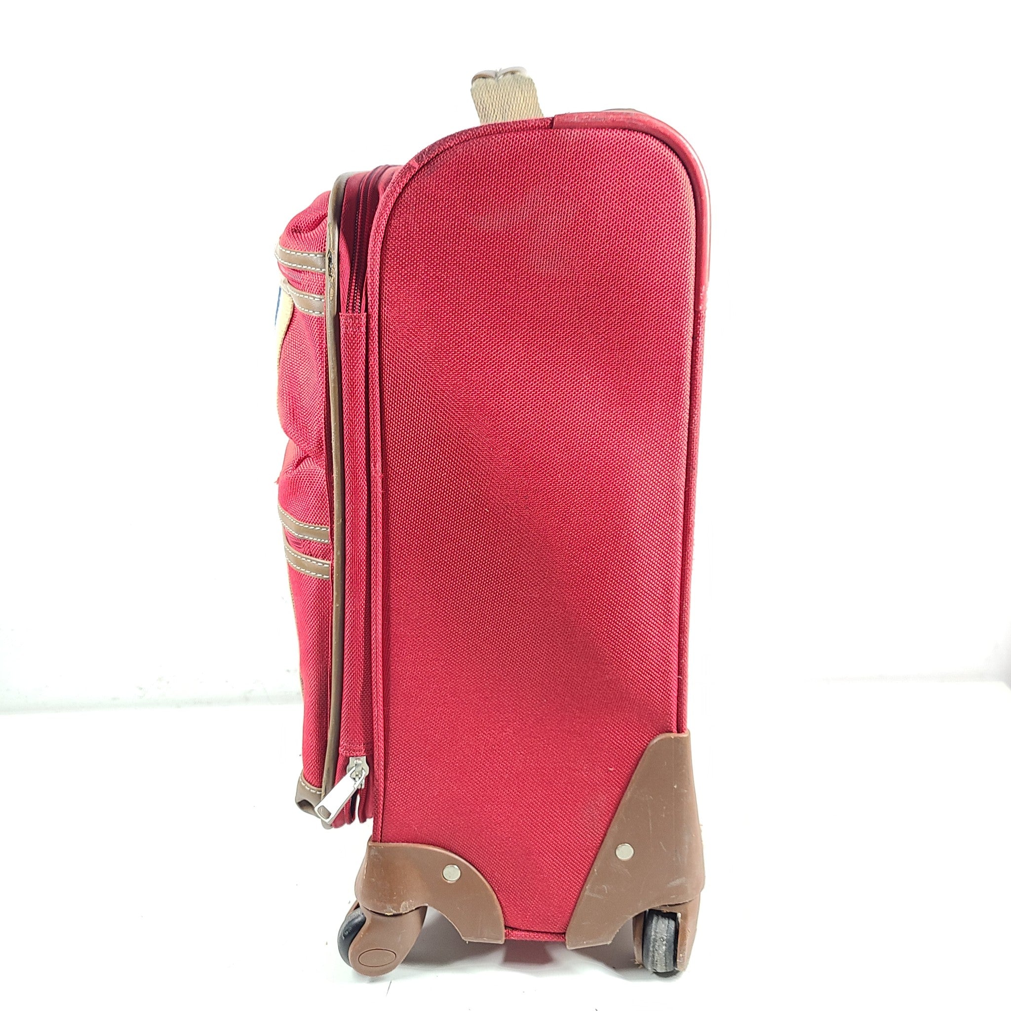 Tommy Hilfiger 21" Scout 4.0 Spinner Carry On Softshell Cabin Luggage Red