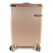 Champs Legacy Collection 21" Spinner Carry-On Hardcase Luggage Rose Gold Metalli