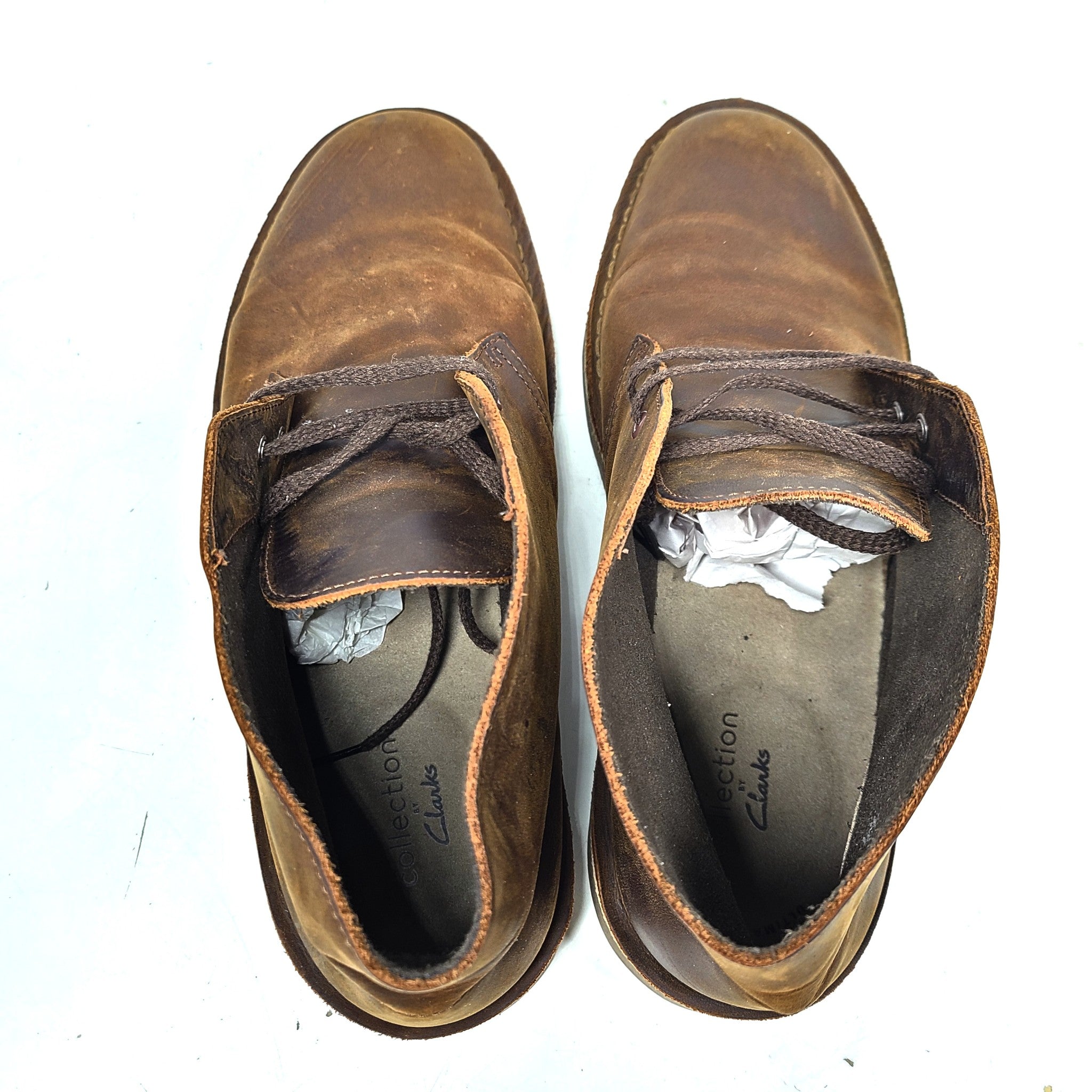 Clarks Men's Desert Chukka Ankle Boots Bushacre Suede 15522 Brown US 10