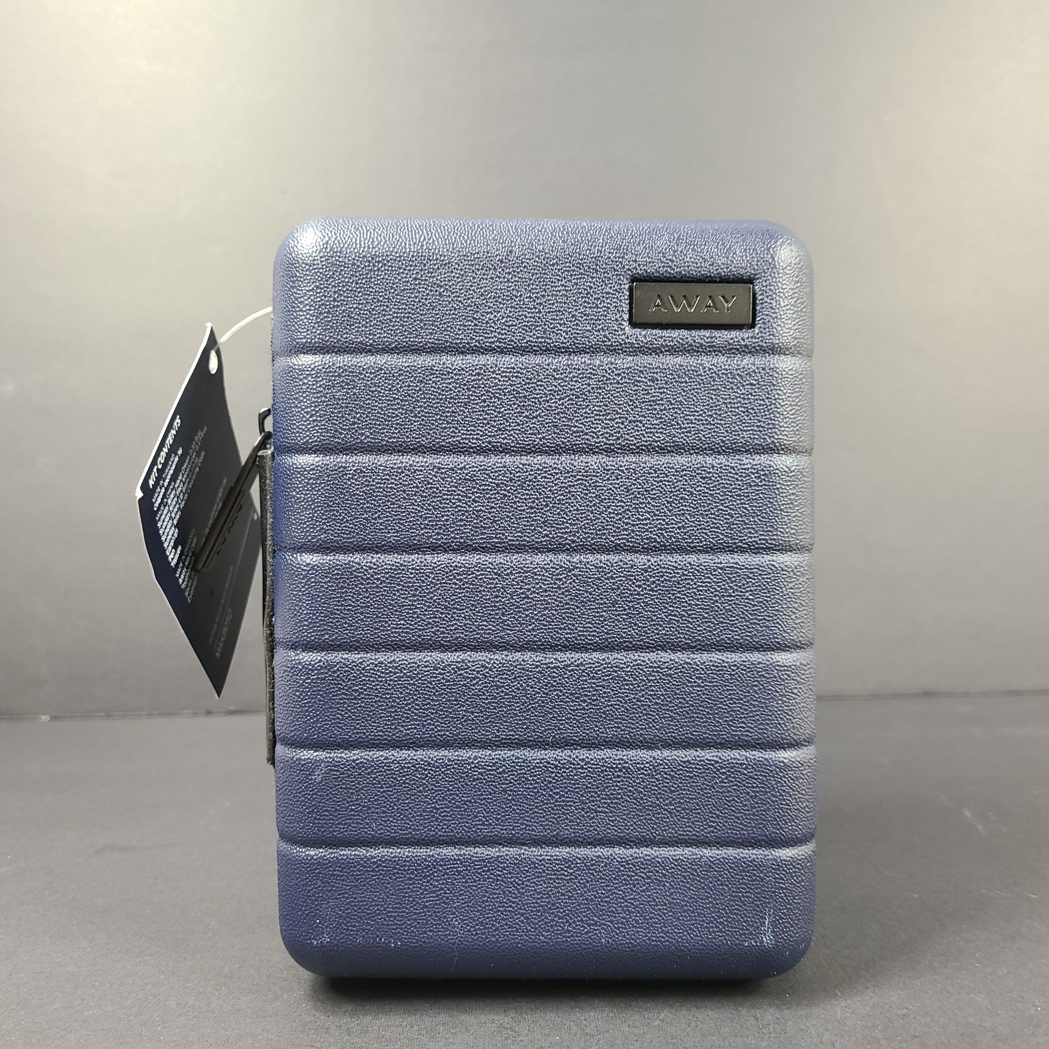UNITED Airline Away Amenity Kit Mini Travel Bag Hardshell Blue