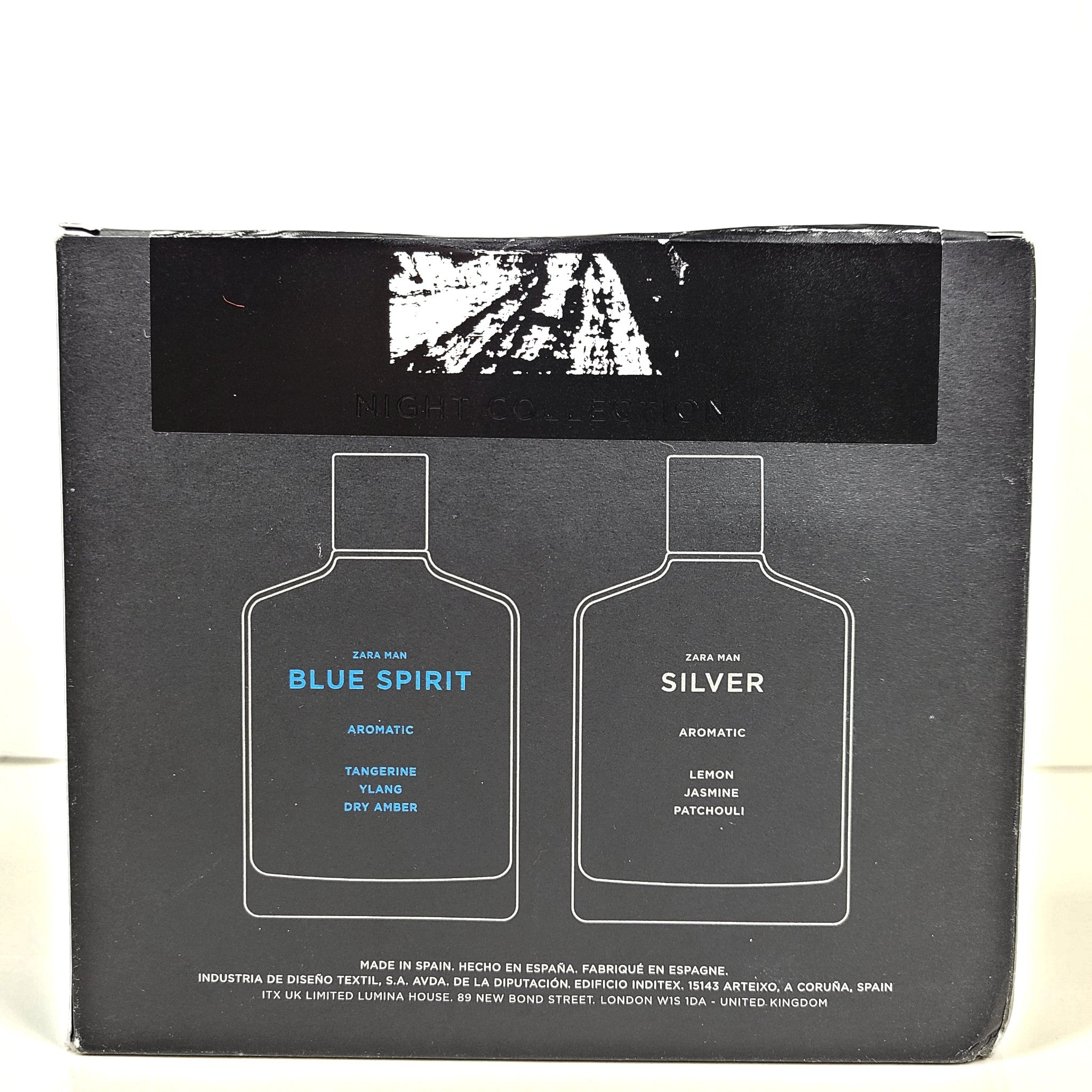 Zara Man Silver & Blue Spirit Eau de Tiolette 2 x 100 ml 3.4 fl. oz.