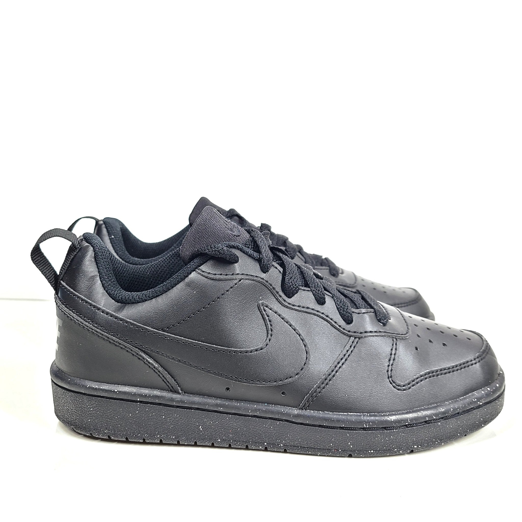 Nike Youth Court Borough Low Recraft Sneakers DV5456-002 Black Sz 4Y