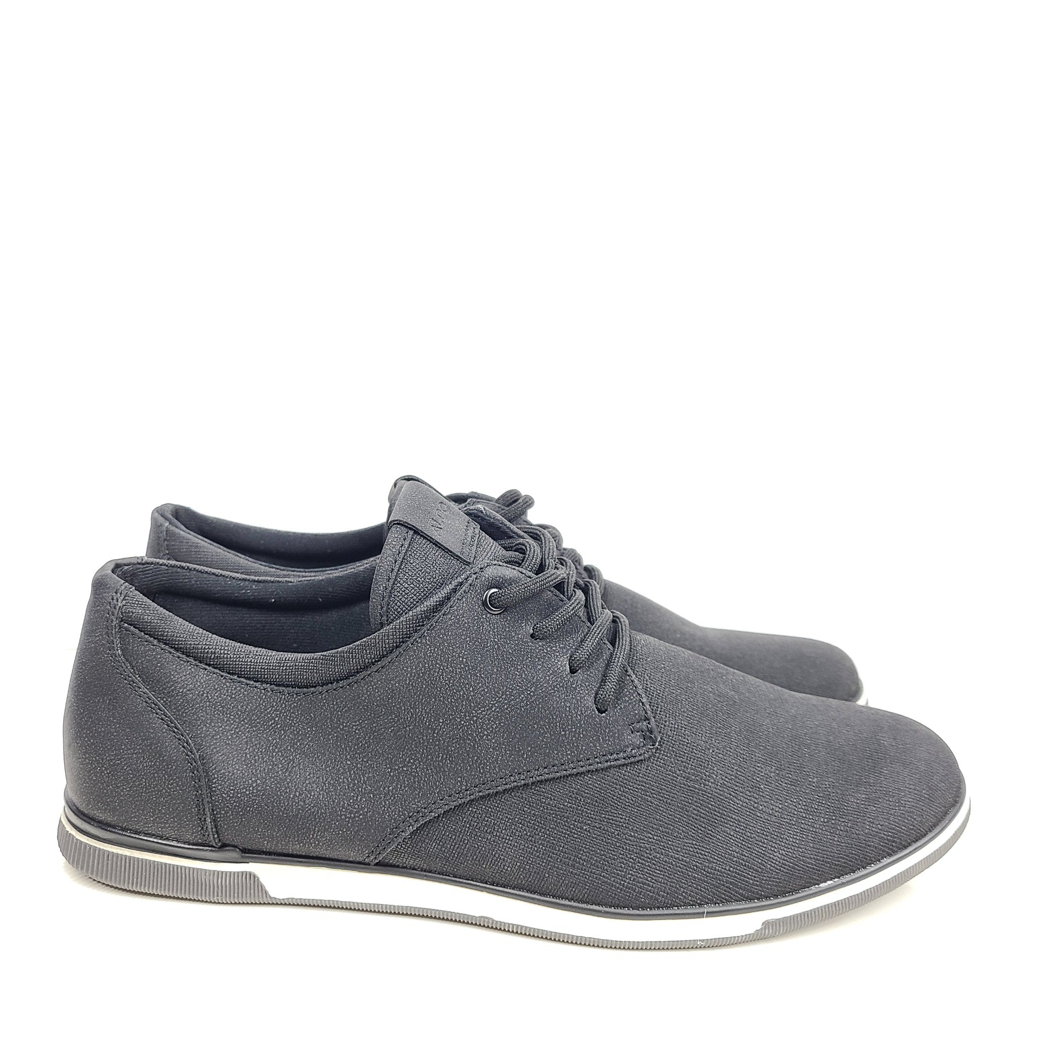 Aldo Men’s Heron Low Top Sneaker - Cup Sole Shoes Lace Up Black Sz 9.5 NEW