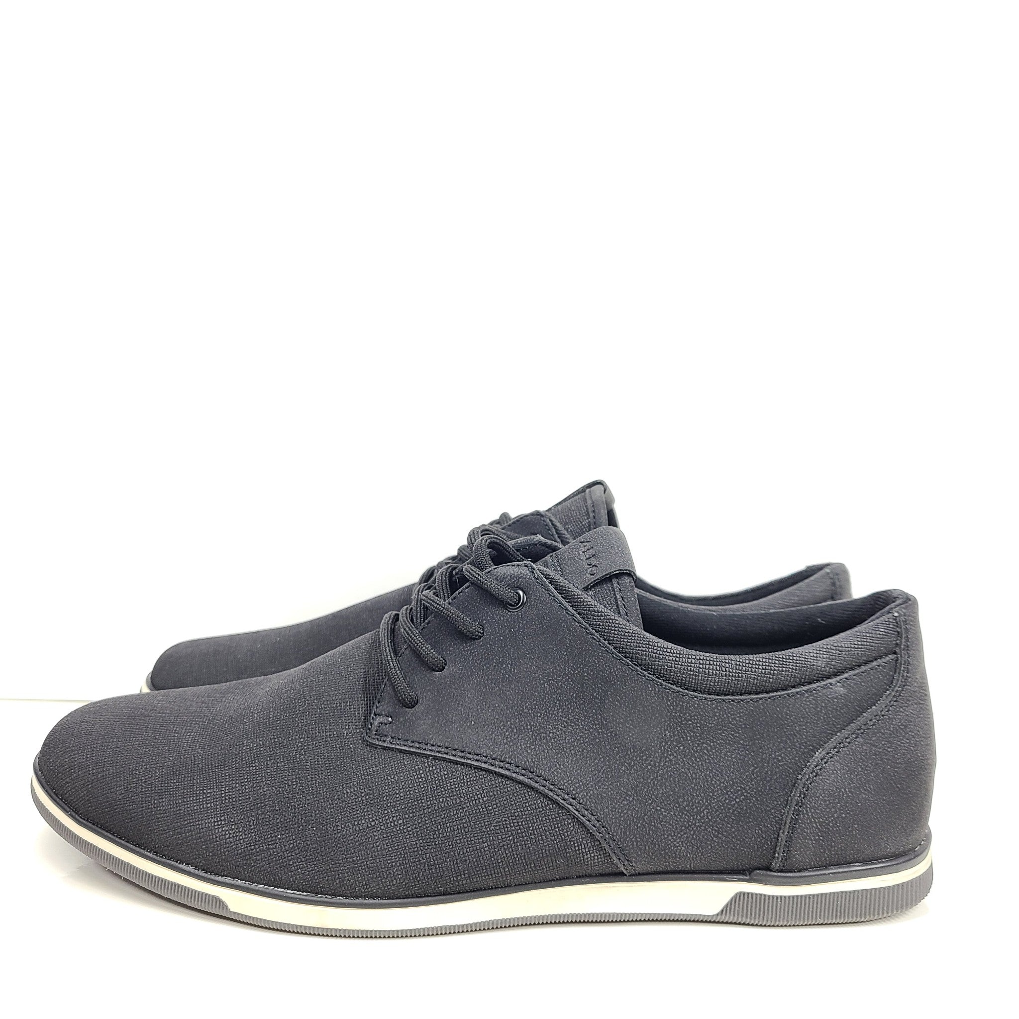 Aldo Men’s Heron Low Top Sneaker - Cup Sole Shoes Lace Up Black Sz 9.5 NEW