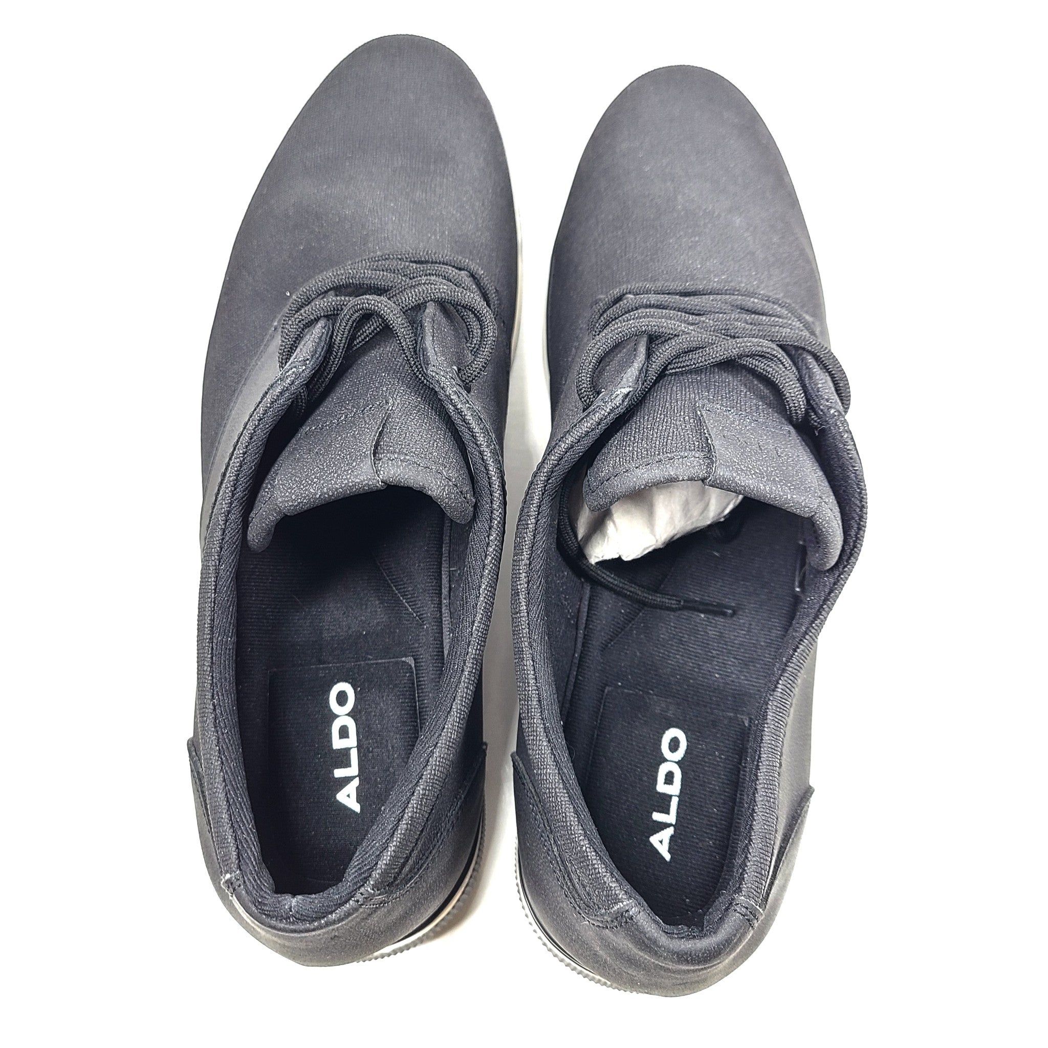 Aldo Men’s Heron Low Top Sneaker - Cup Sole Shoes Lace Up Black Sz 9.5 NEW