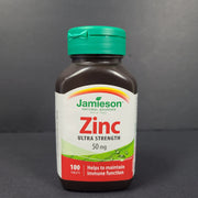 100 Ct Jamieson Ultra Strength Zinc 50 mg Helps Immune Function 4/26