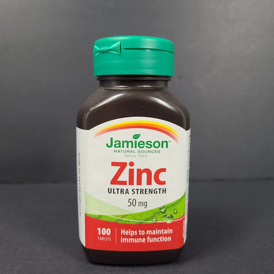 100 Ct Jamieson Ultra Strength Zinc 50 mg Helps Immune Function 4/26