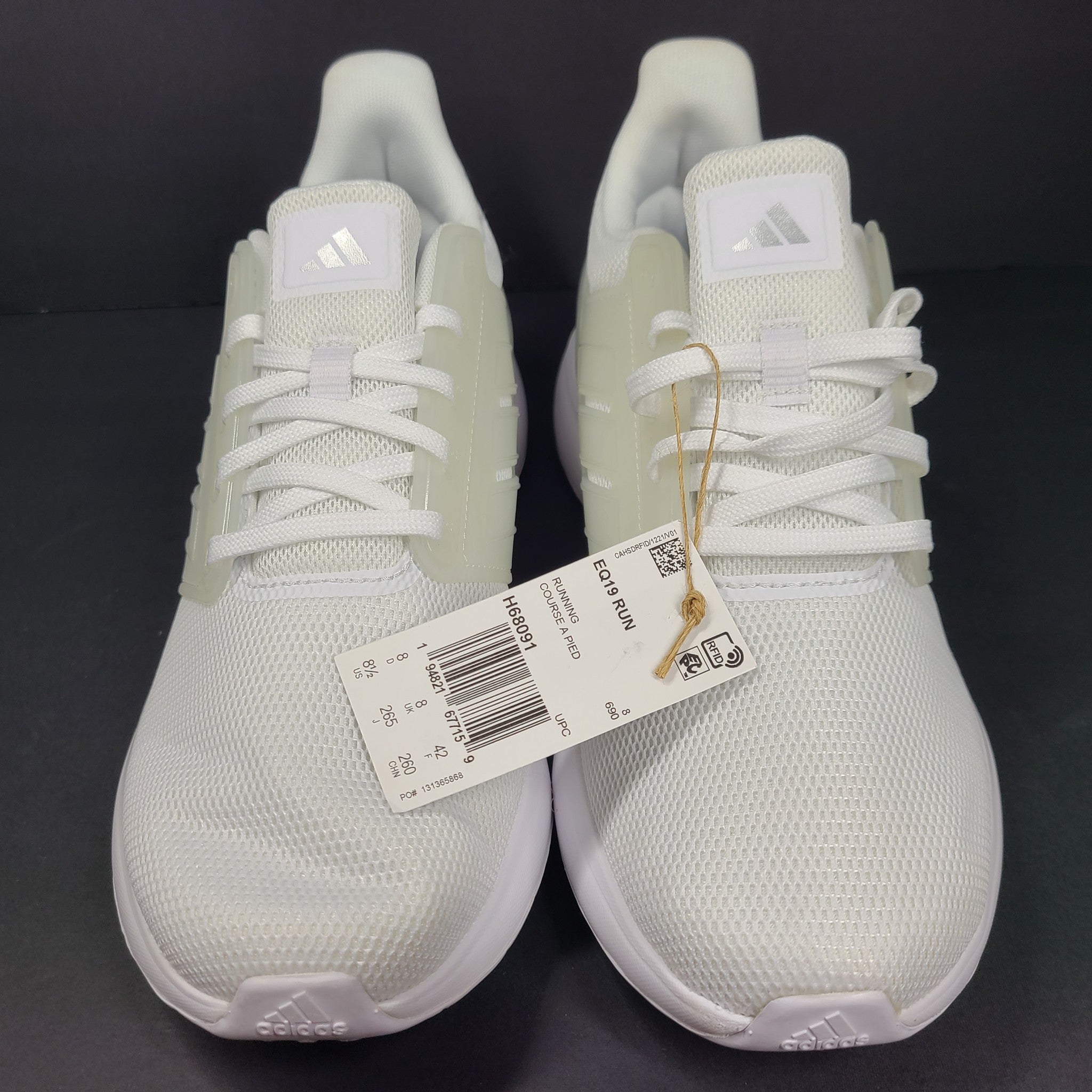 Adidas Men's EQ19 Run Shoes Running Shoes Sneakers H68091 White Sz 8.5