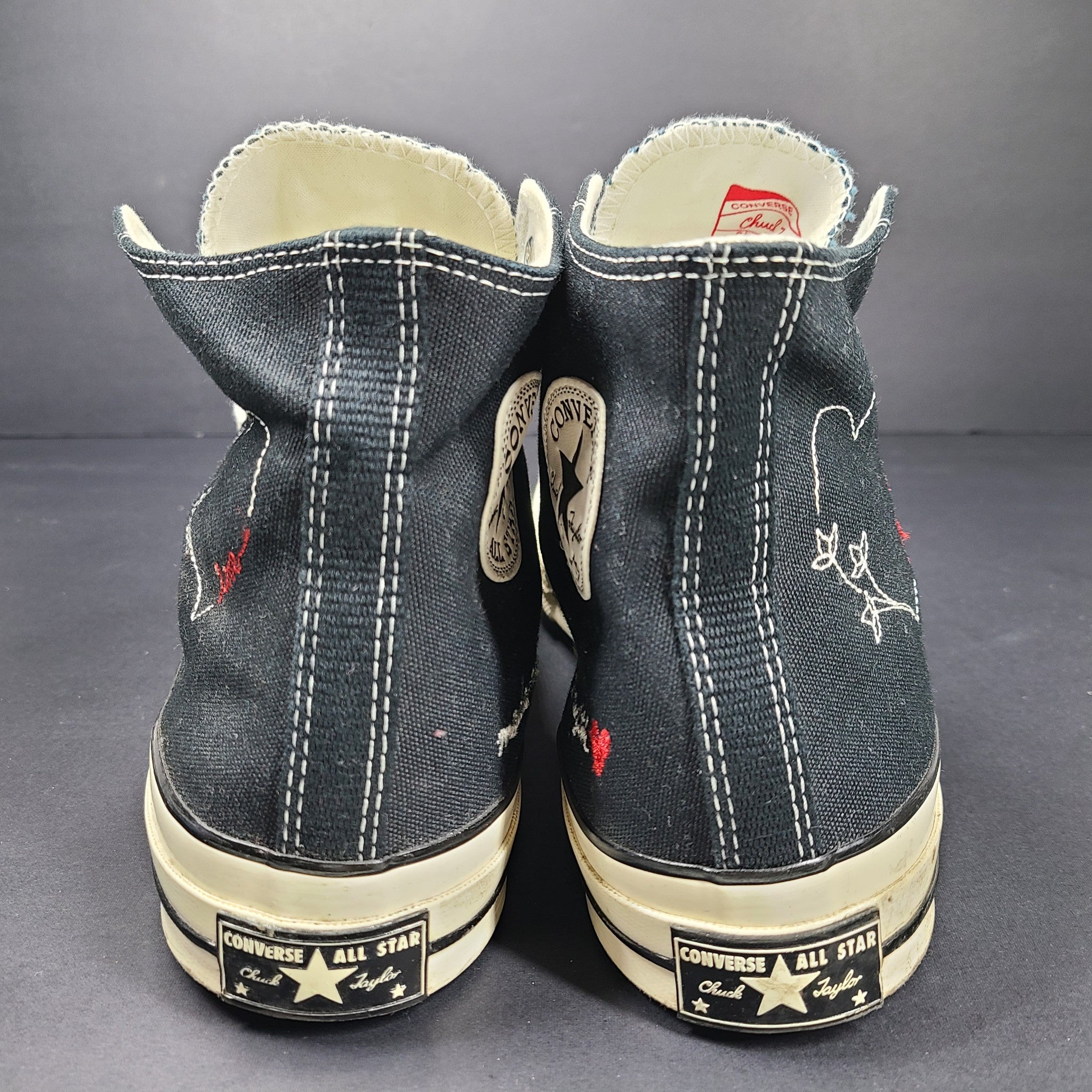 Converse Men's Valentine's Day Chuck 70 High Top Sneakers 171118C Black Sz 11