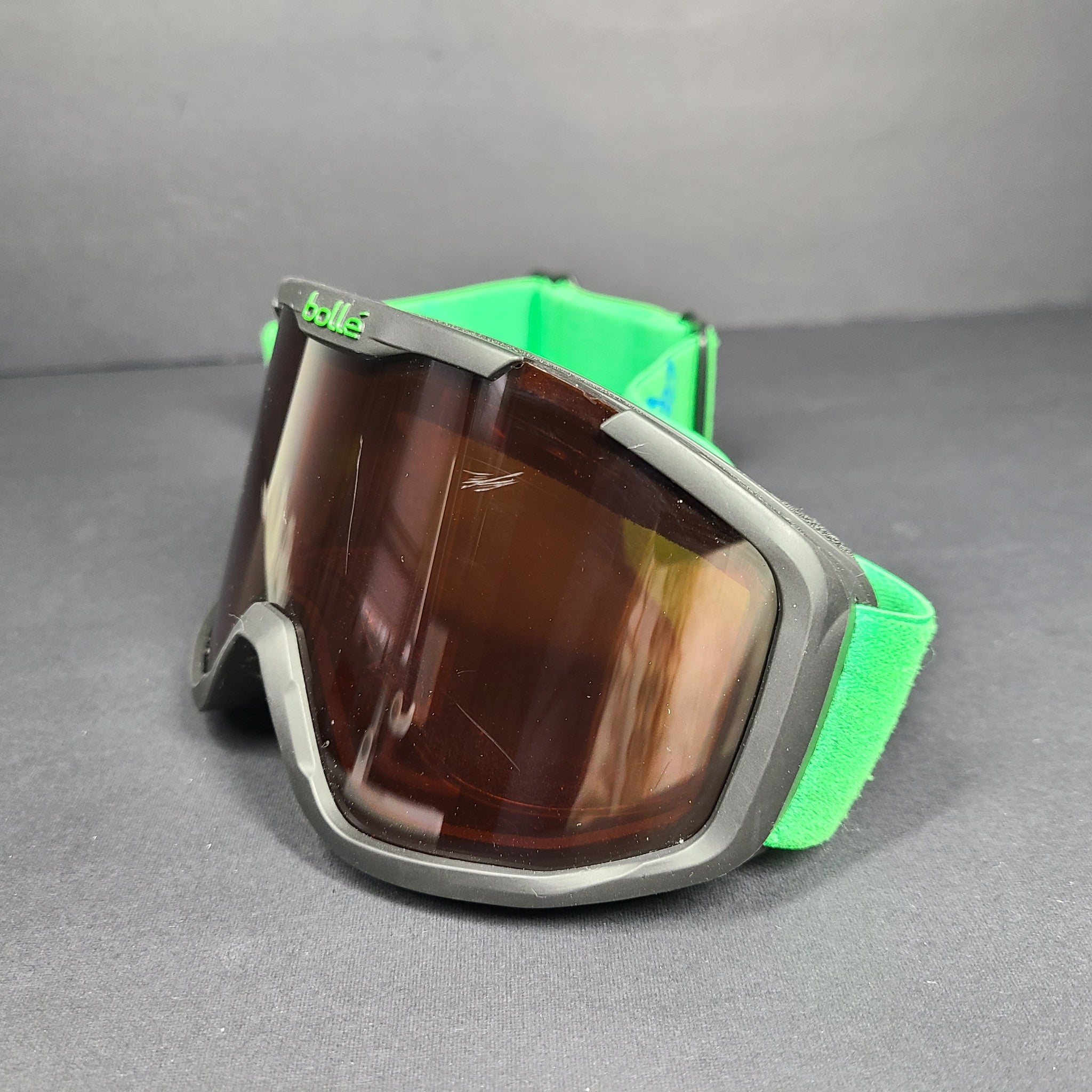 Bolle Junior Rocket Ski Googles Matte Black Bear Frame Green & Rosy Bronze Lens