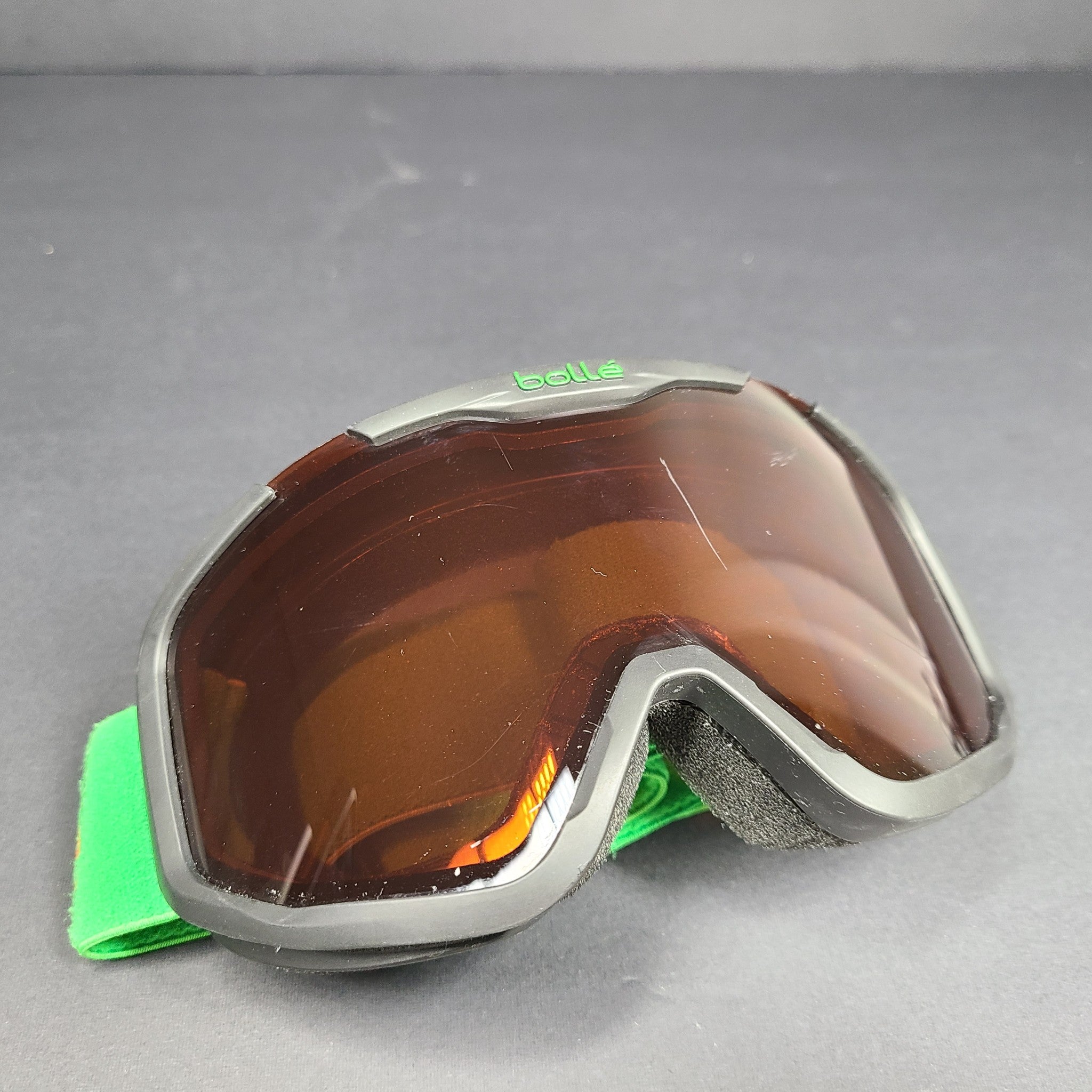 Bolle Junior Rocket Ski Googles Matte Black Bear Frame Green & Rosy Bronze Lens